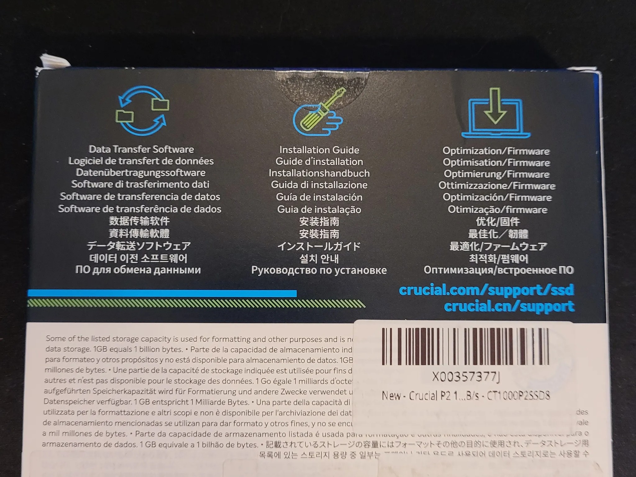 *SEALED* Crucial P2 1TB M.2 Storage Drive