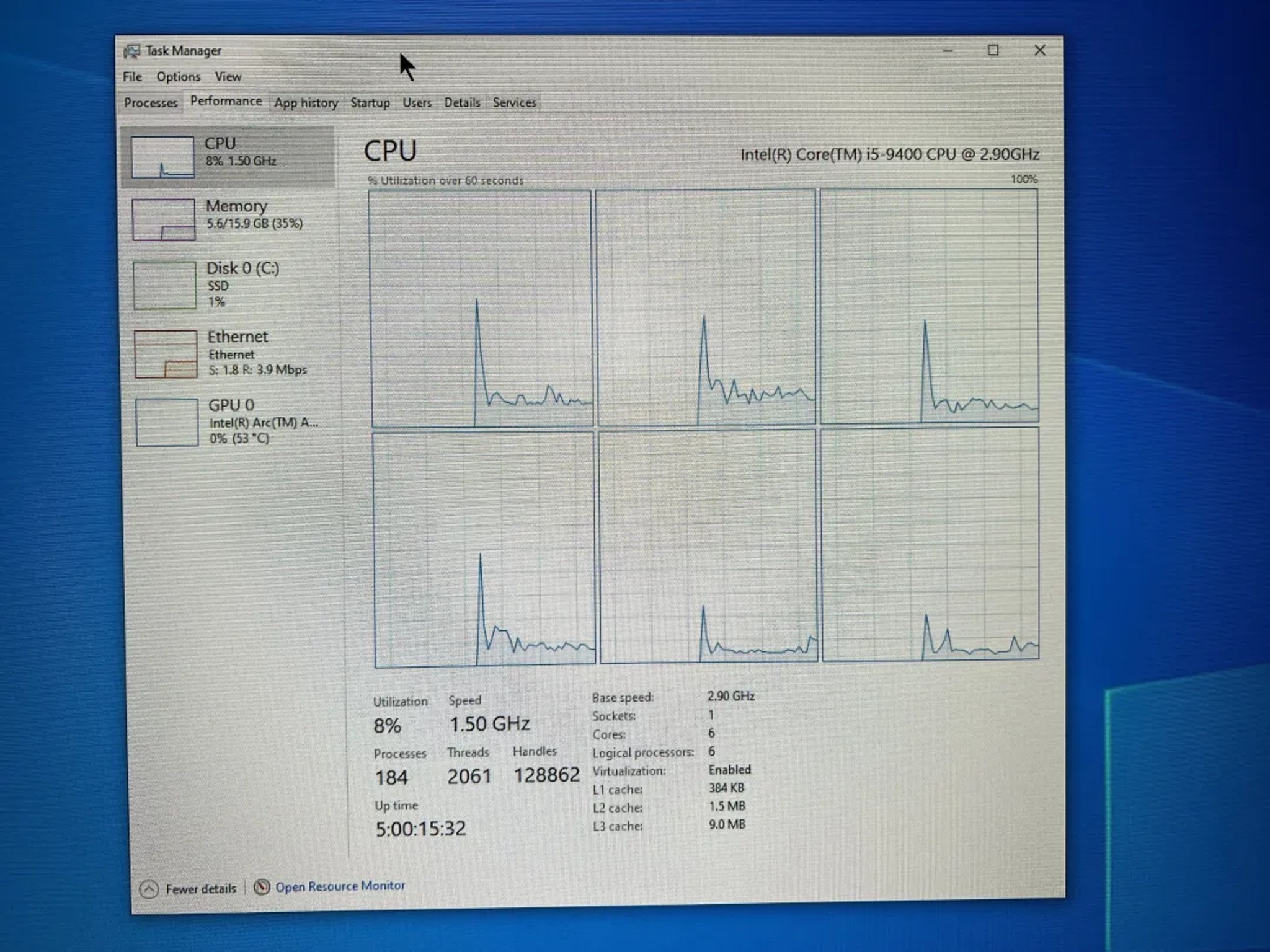 Intel Core i5-9400 LGA 1151 CPU