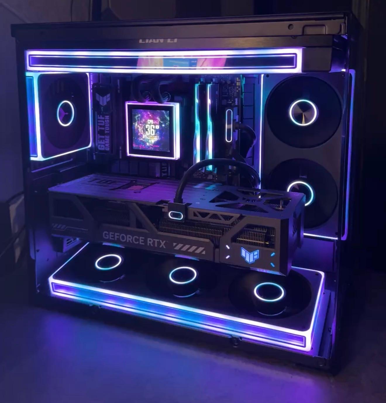 ASUS TUF 5080| Lian Li Mini v2| 48GB DDR5 8000| 270k Plus| 2TB NVME