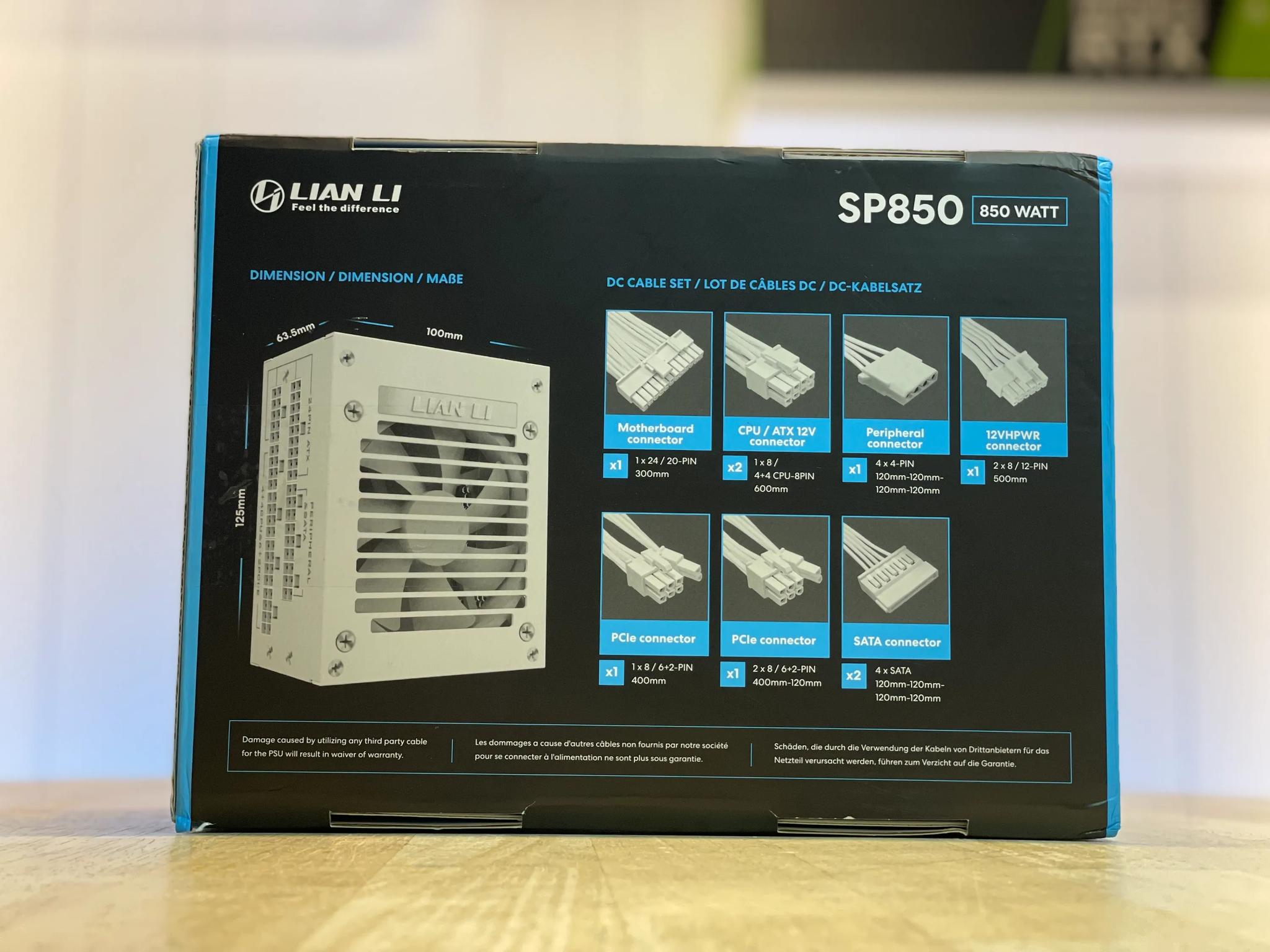 Brand New! Lian Li SP850 80+ Gold SFX White PSU