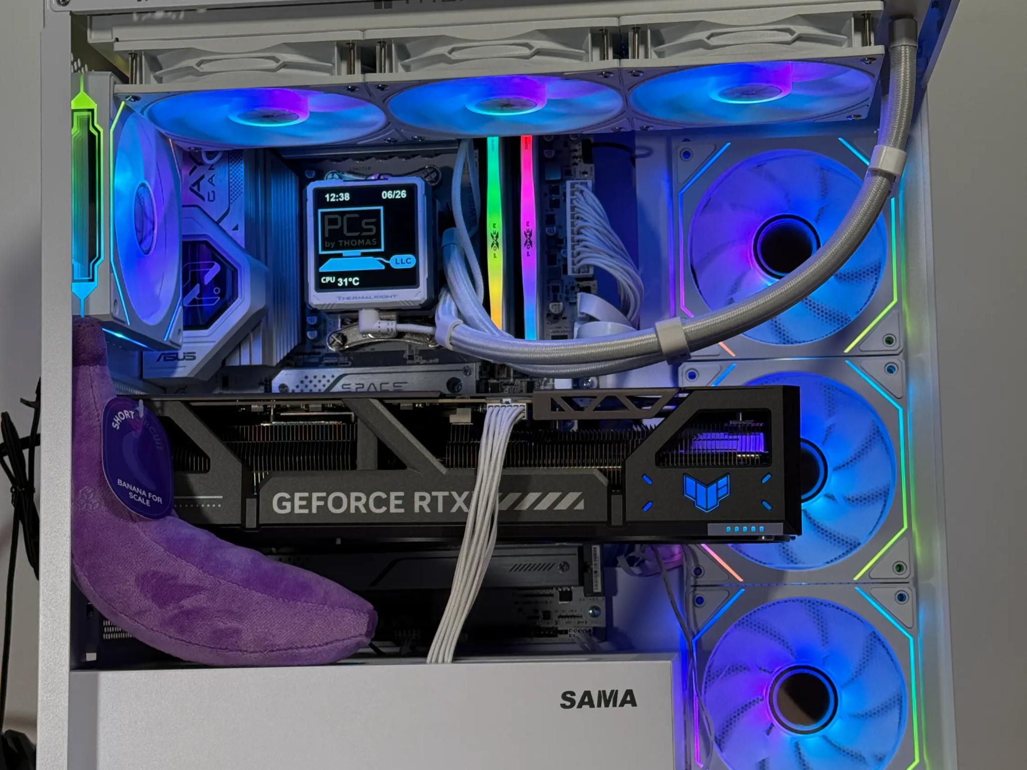 Ryzen 9800x3d RTX 5080 White Gaming PC
