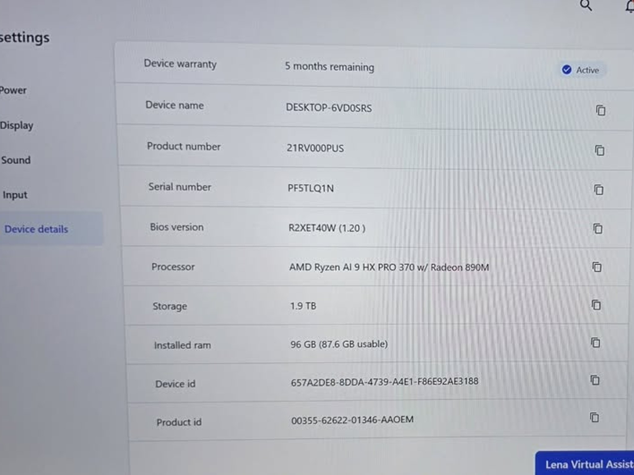 Lenovo ThinkPad P14s Gen 6 WorkStation AMD Ryzen AI 9 HX PRO 370 Radeon 890M 96GB DDR5 2TB SSD