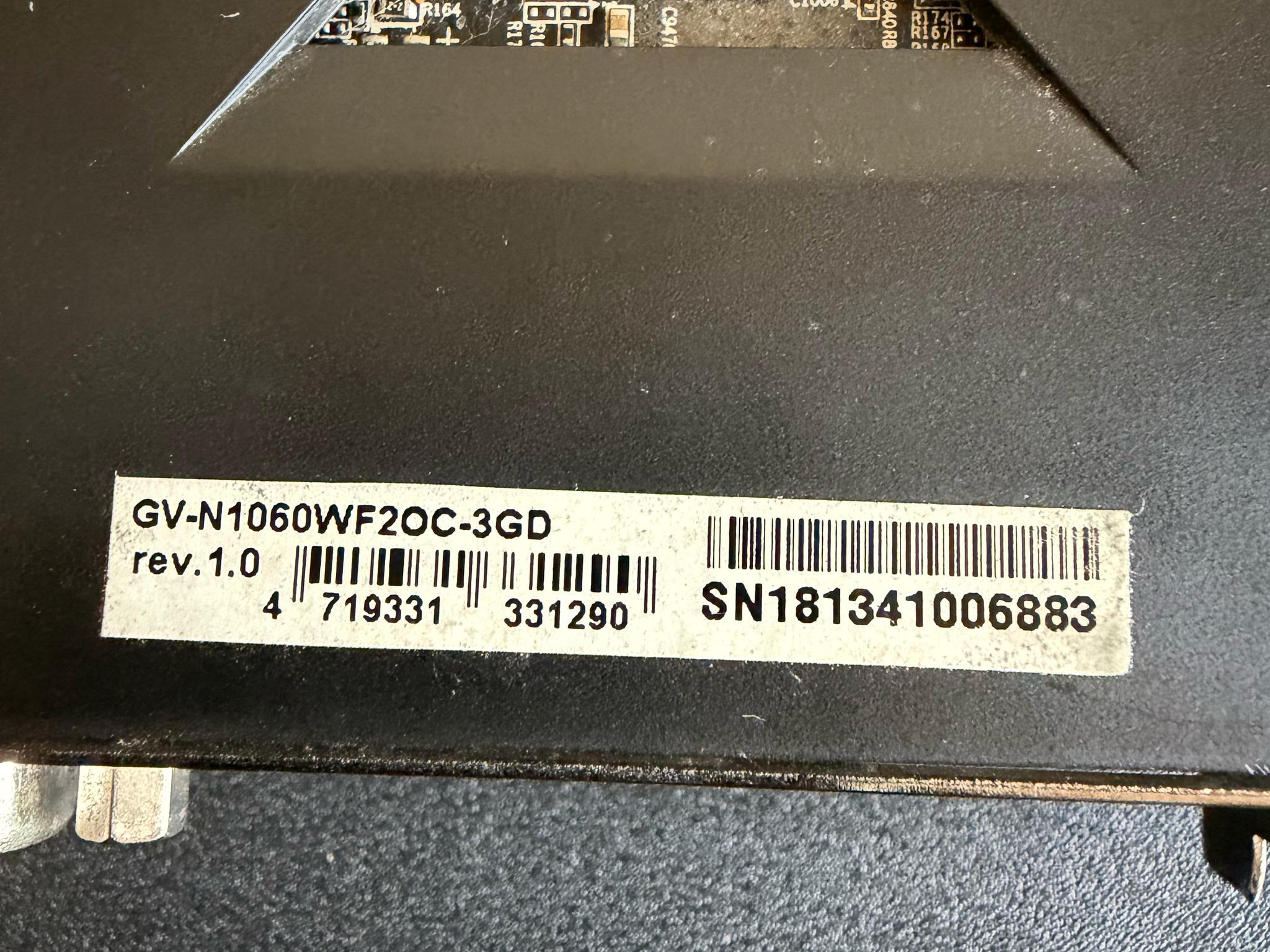 Gigabyte GAMING GeForce GTX 1060 3GB
