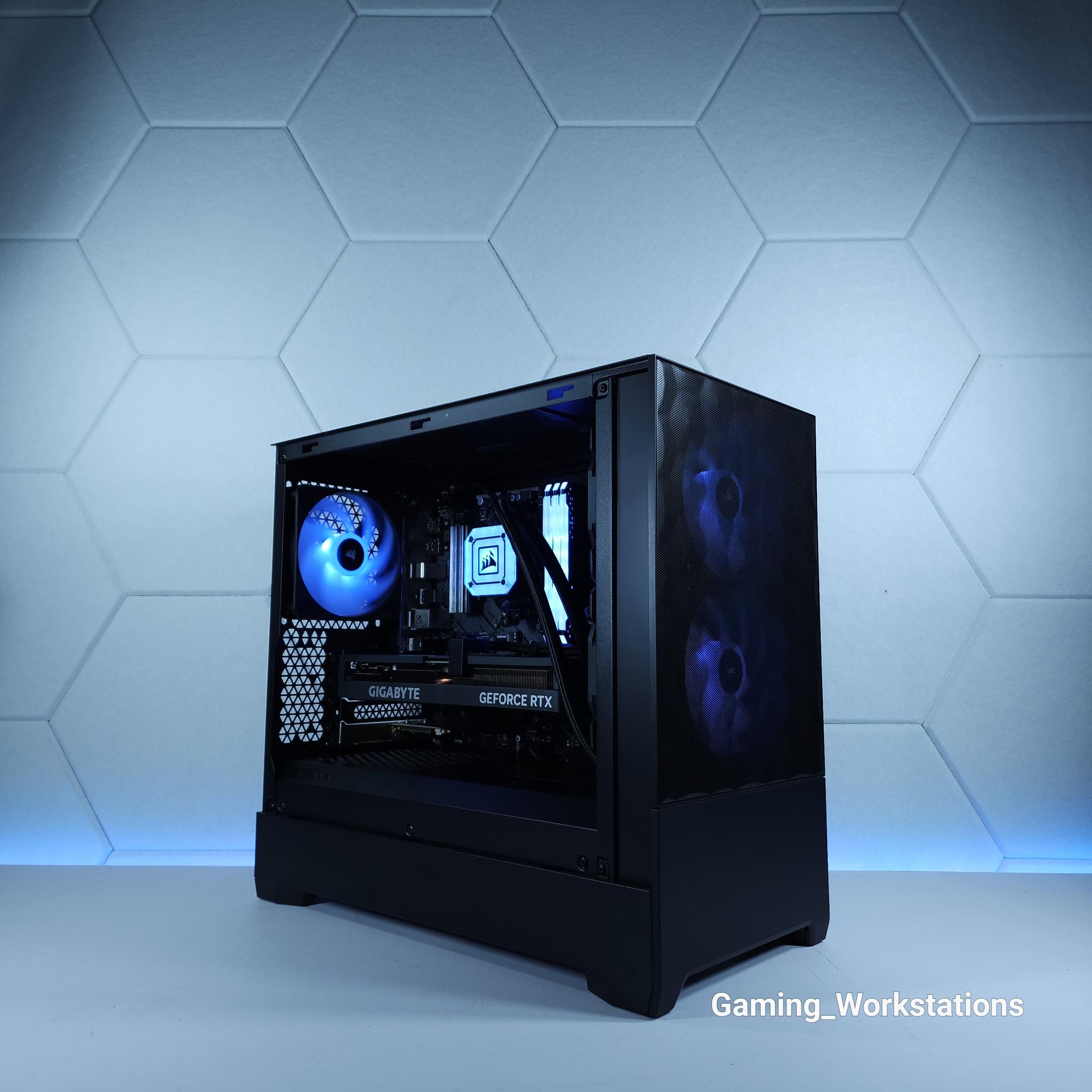 💙🖤RTX 4060Ti || Ryzen 7 5700X || 1TB NVMe || 24GB 3600MHz DDR4 || 1080p Gaming PC