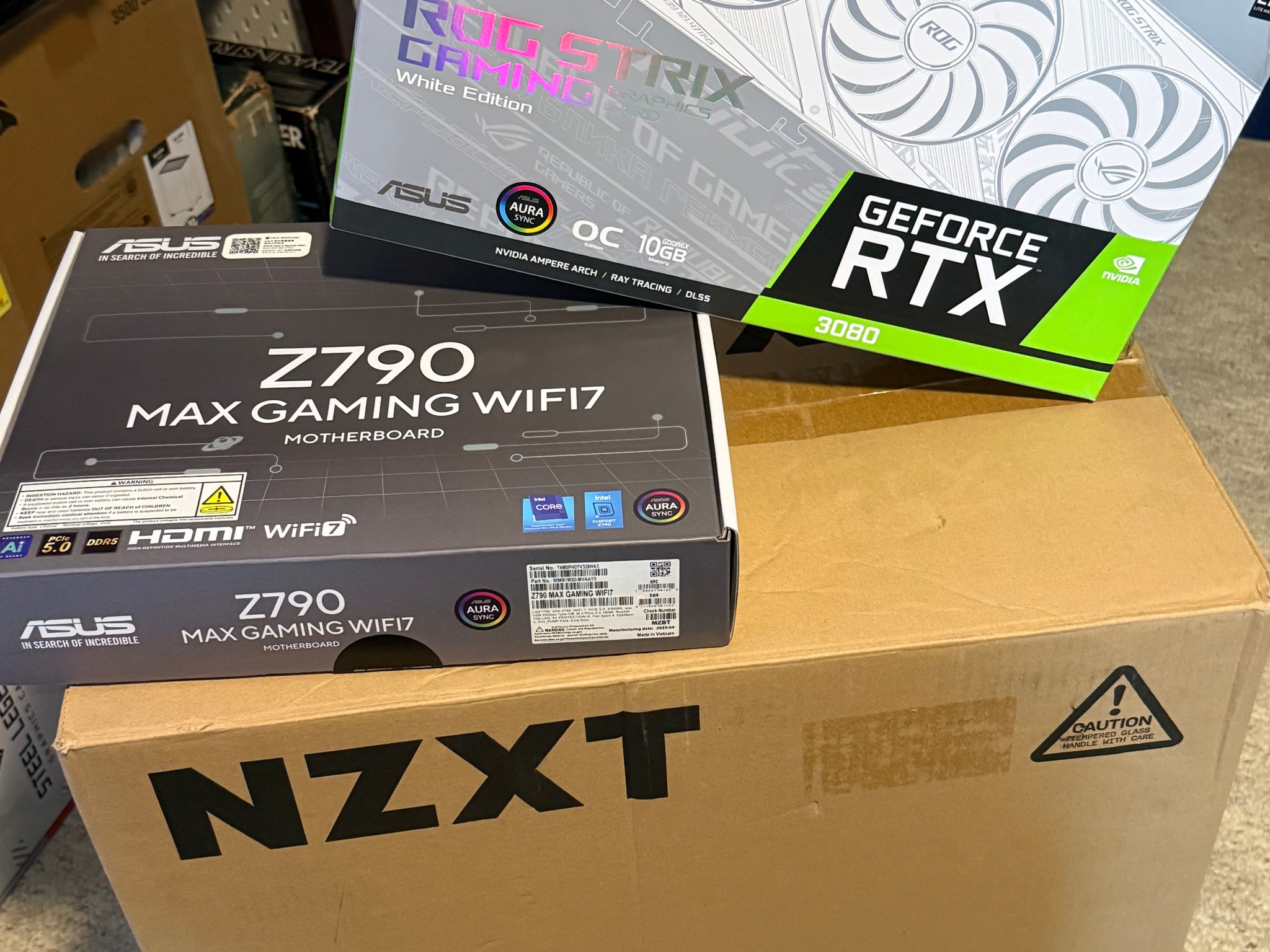 Stunning White Gaming PC.  12900K & Strix 3080 White Edition