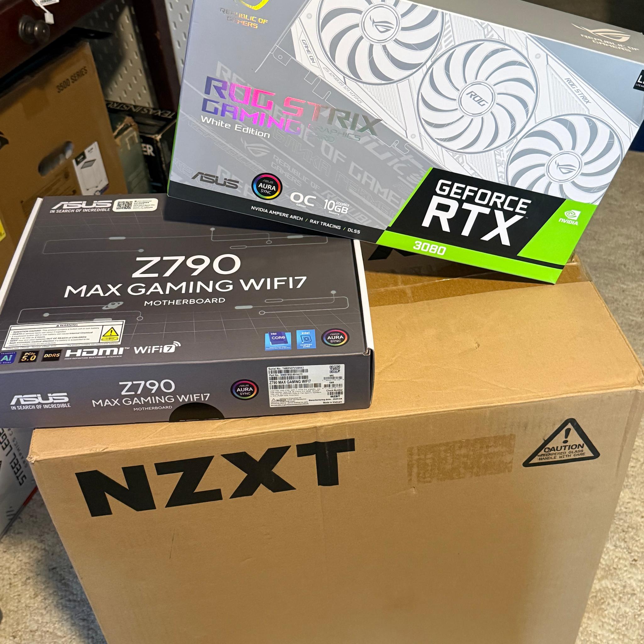 Stunning White Gaming PC.  12900K & Strix 3080 White Edition