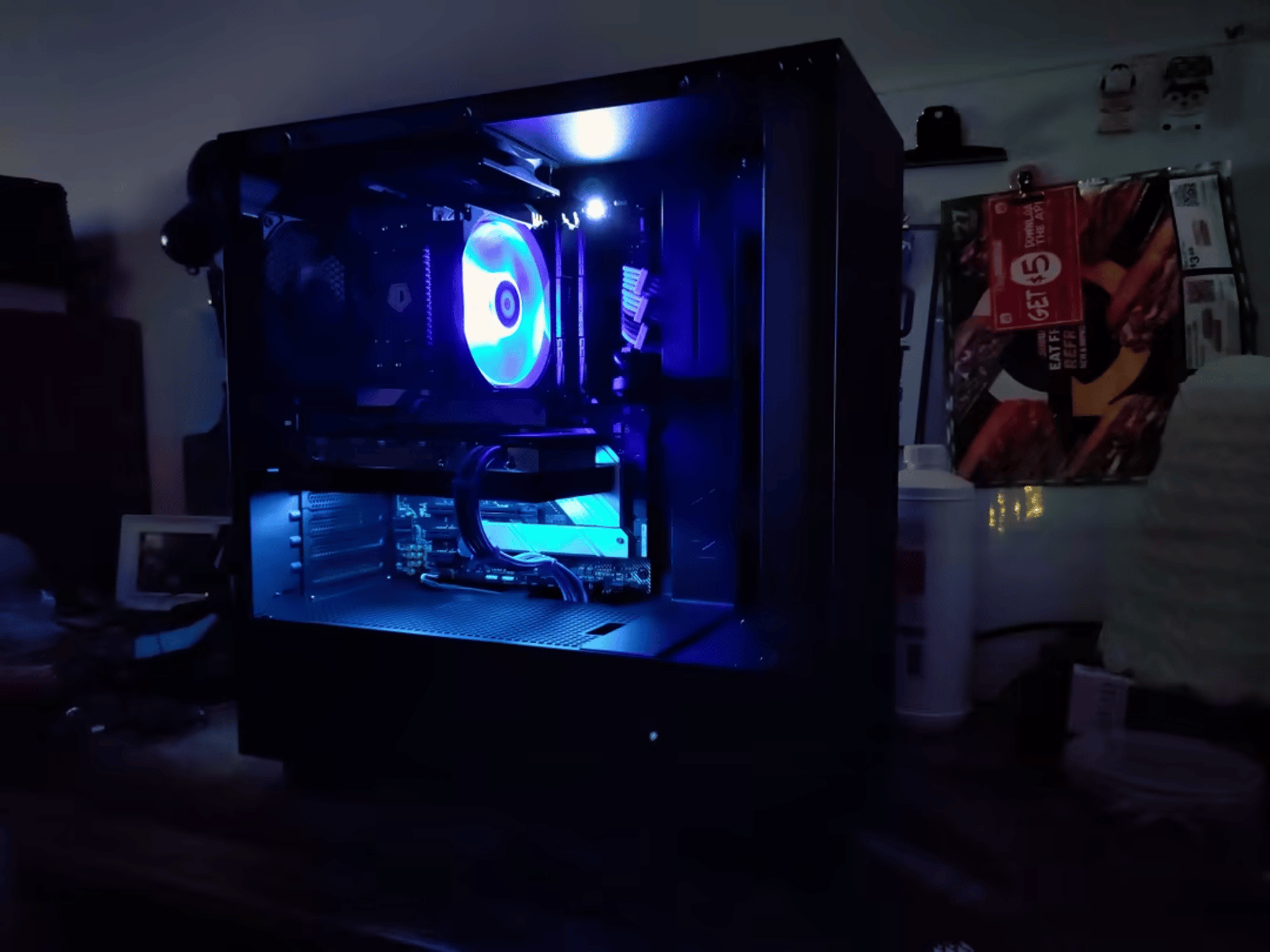 Gunjō 群青 | 11400F + RX 6600 Gaming PC with Blue Motif