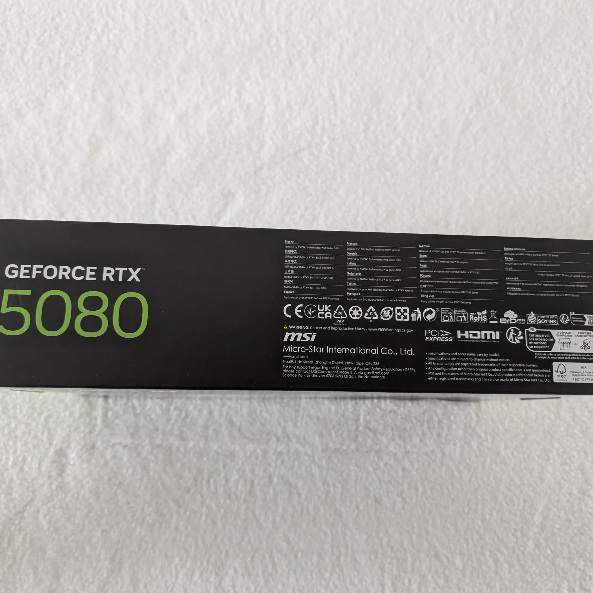 Copy of MSI - NVIDIA GeForce RTX 5080 16G GAMING TRIO OC 16GB GDDR7 PCI Express Gen 5 Graphics Ca...