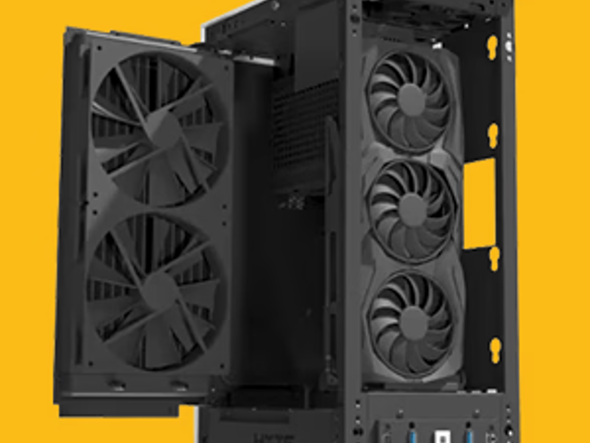 CASE + PSU! HYTE REVOLT 3 Small Form Factor ITX Case with 700W 80+ Gold SFX Power Supply, Whit