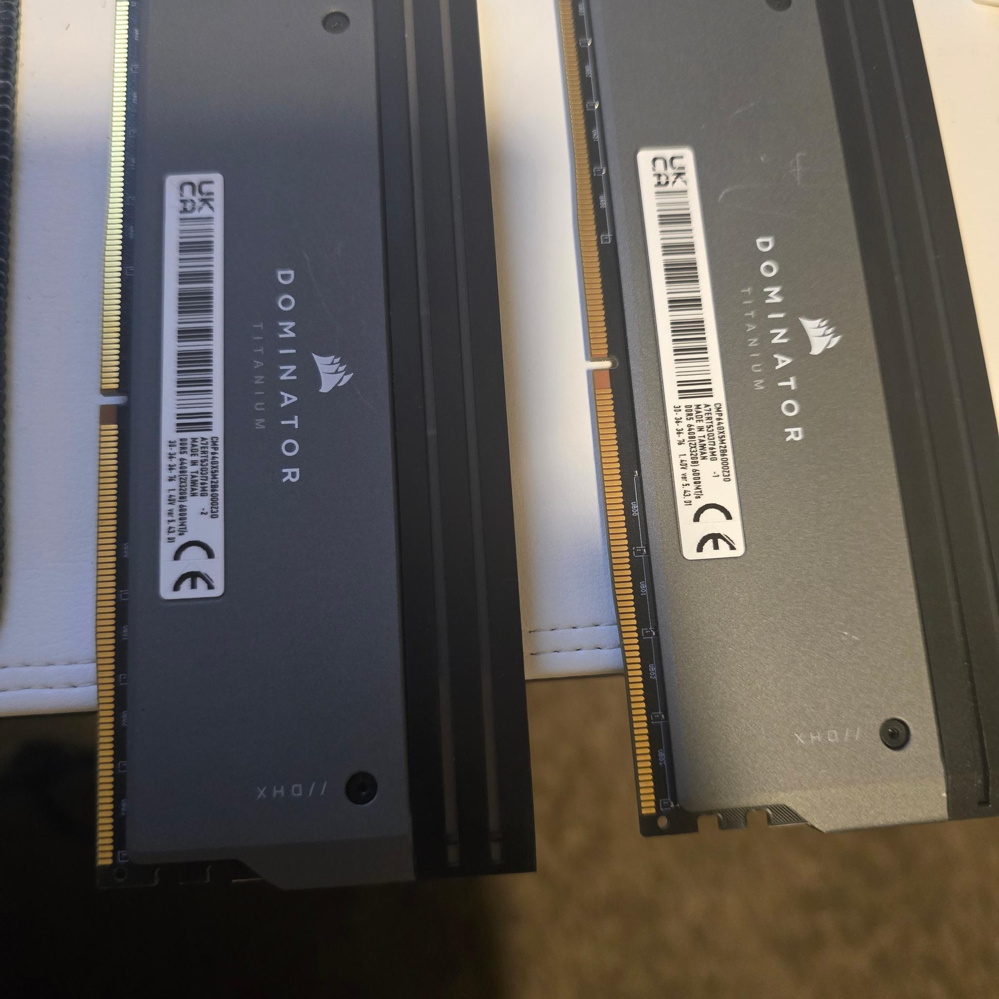Corsair dominator titanium memory / ram 64gb 6000mhz 30cl