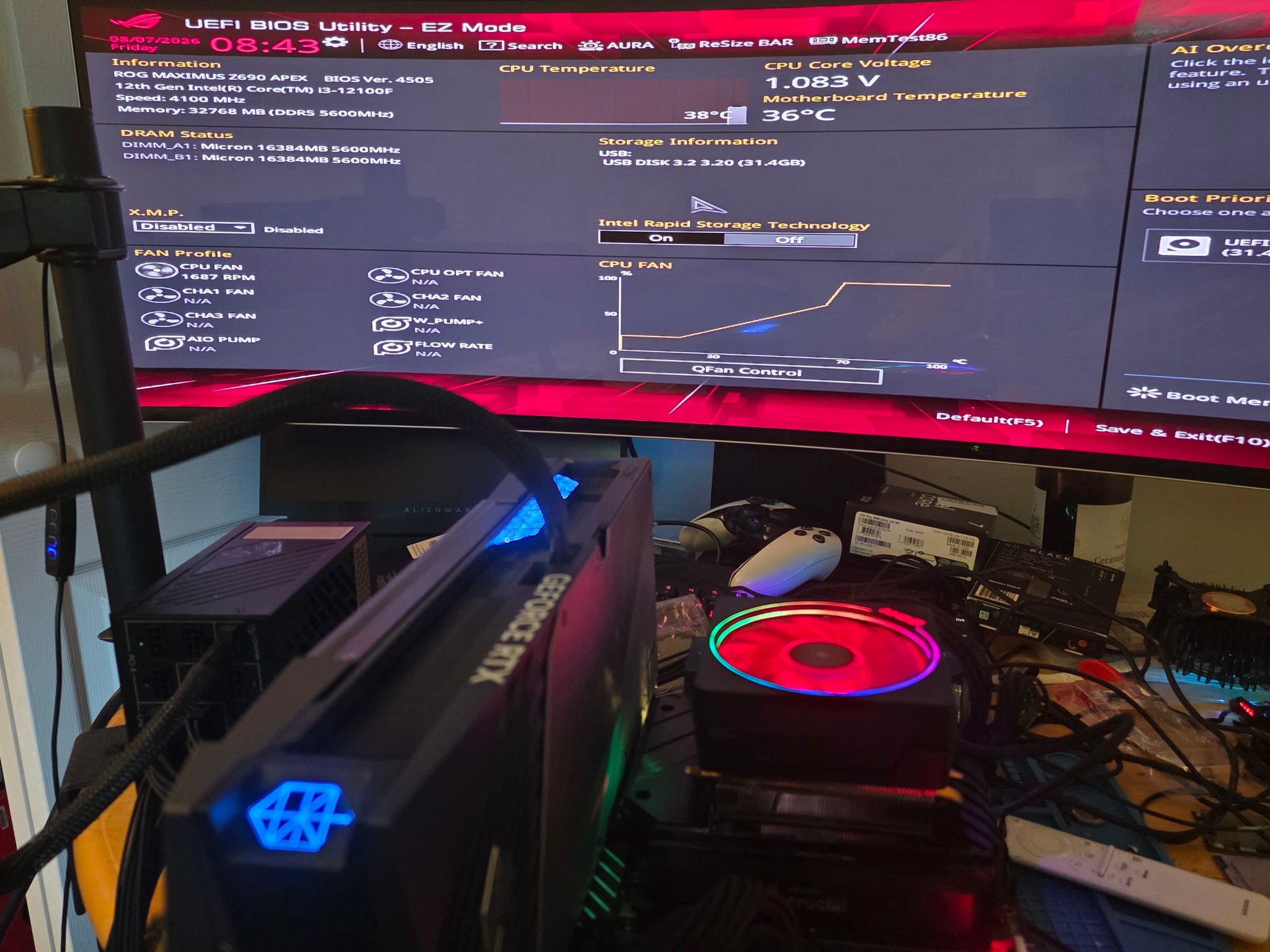 Rog maximus z690 apex (bios updated)