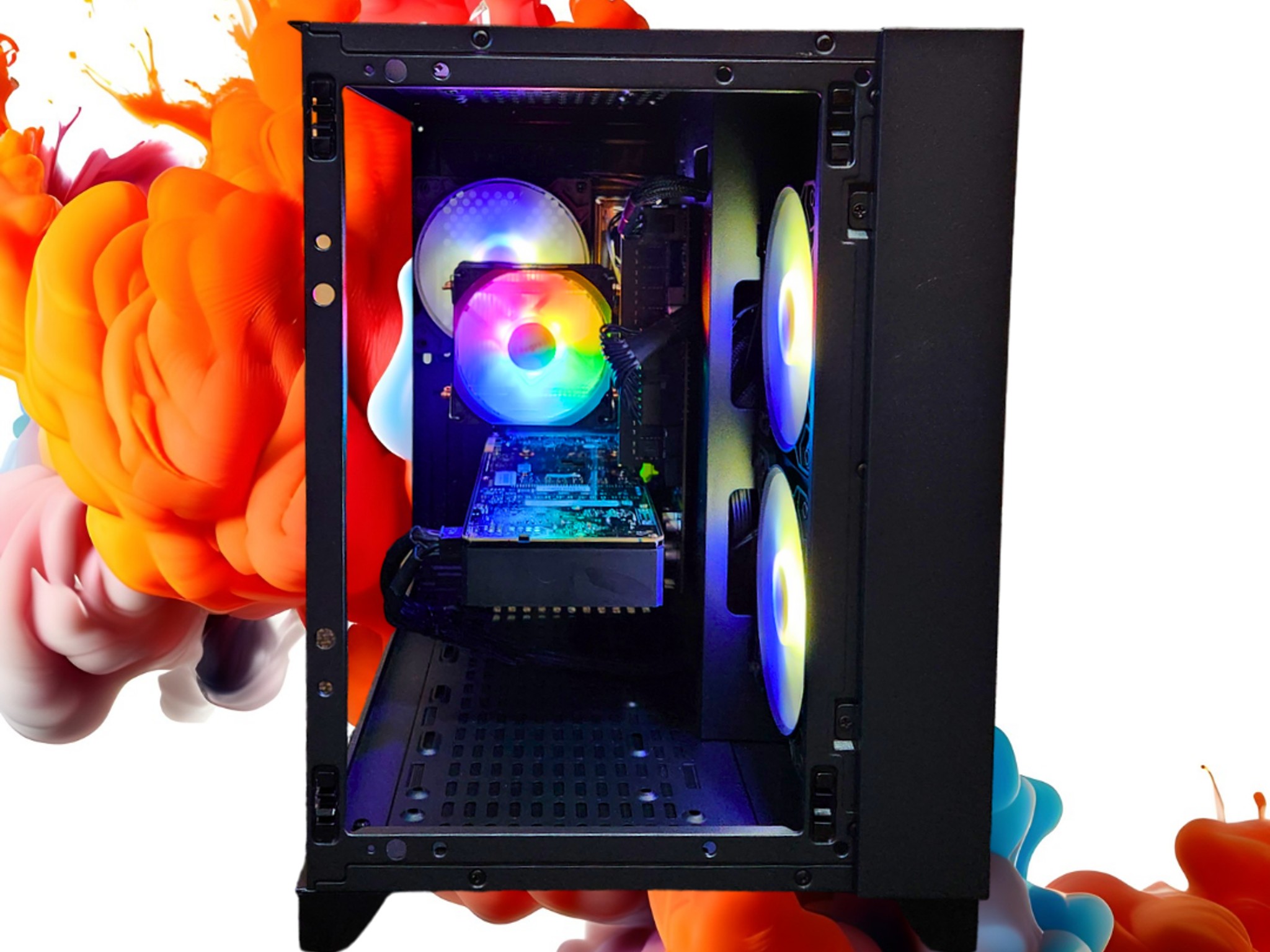💡Spotlight🔦: GTX 1070 8GB | Xeon E5-2650 V3 | 16GB DDR4 RAM | 1TB SSD | 5 Fans | Black RGB PC