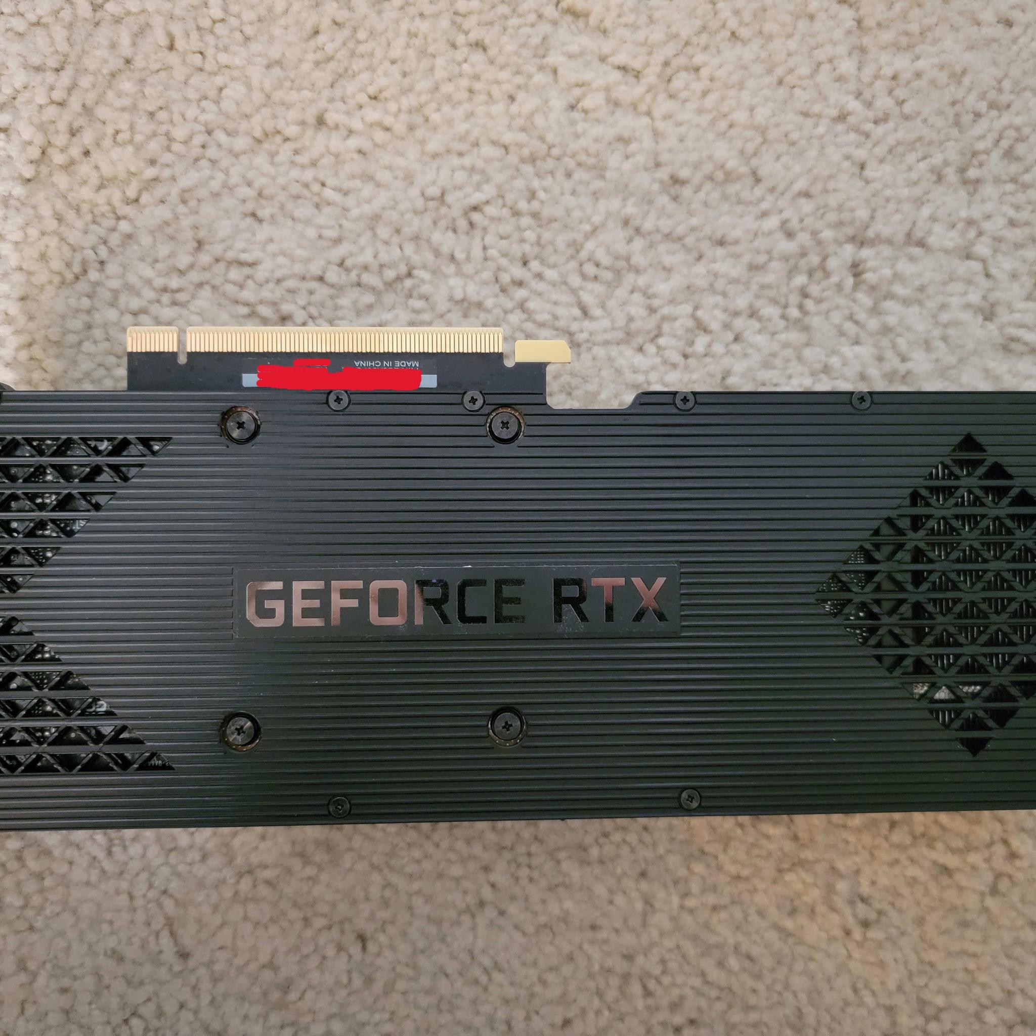 HP OEM RTX 3080 10GB GDDR6X LHR Like New