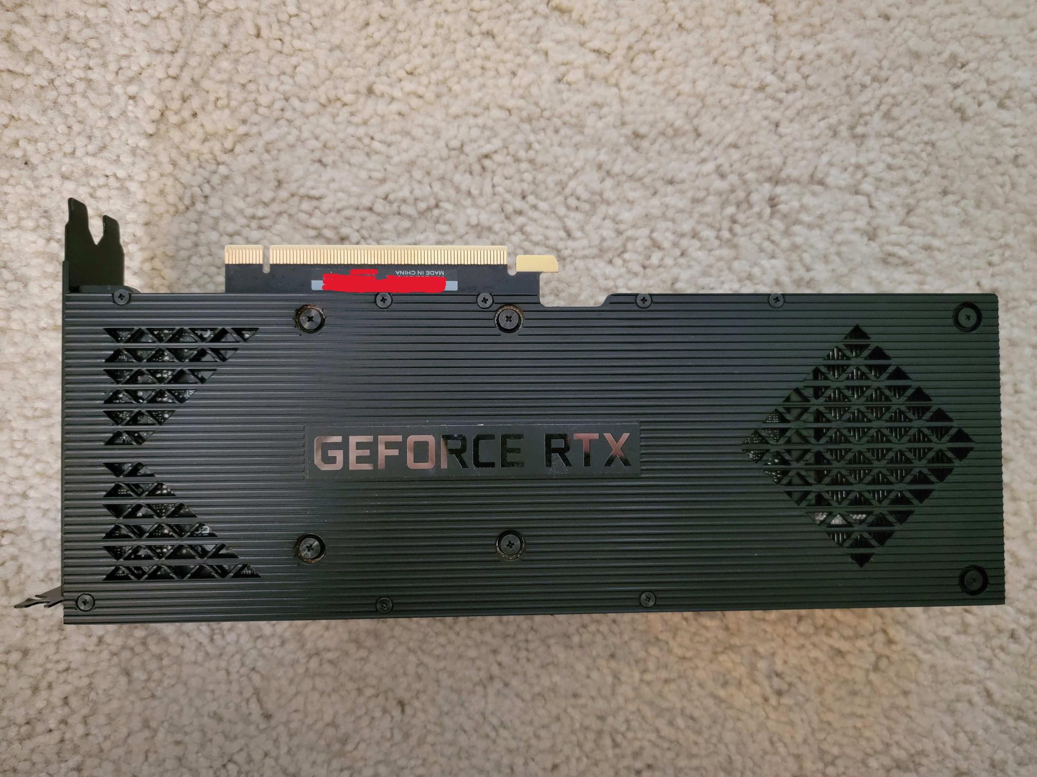 HP OEM RTX 3080 10GB GDDR6X LHR Like New