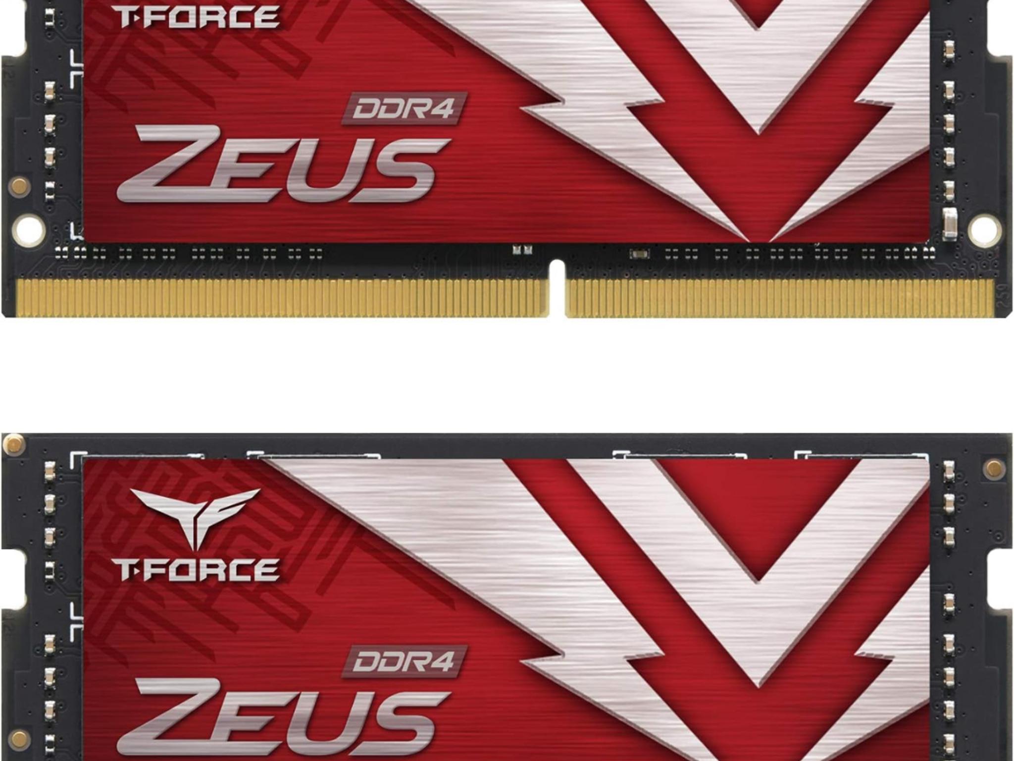 TEAMGROUP T-Force Zeus DDR4 SODIMM 16GB (2x8GB) 3200MHz (PC4-25600) 260 Pin CL22