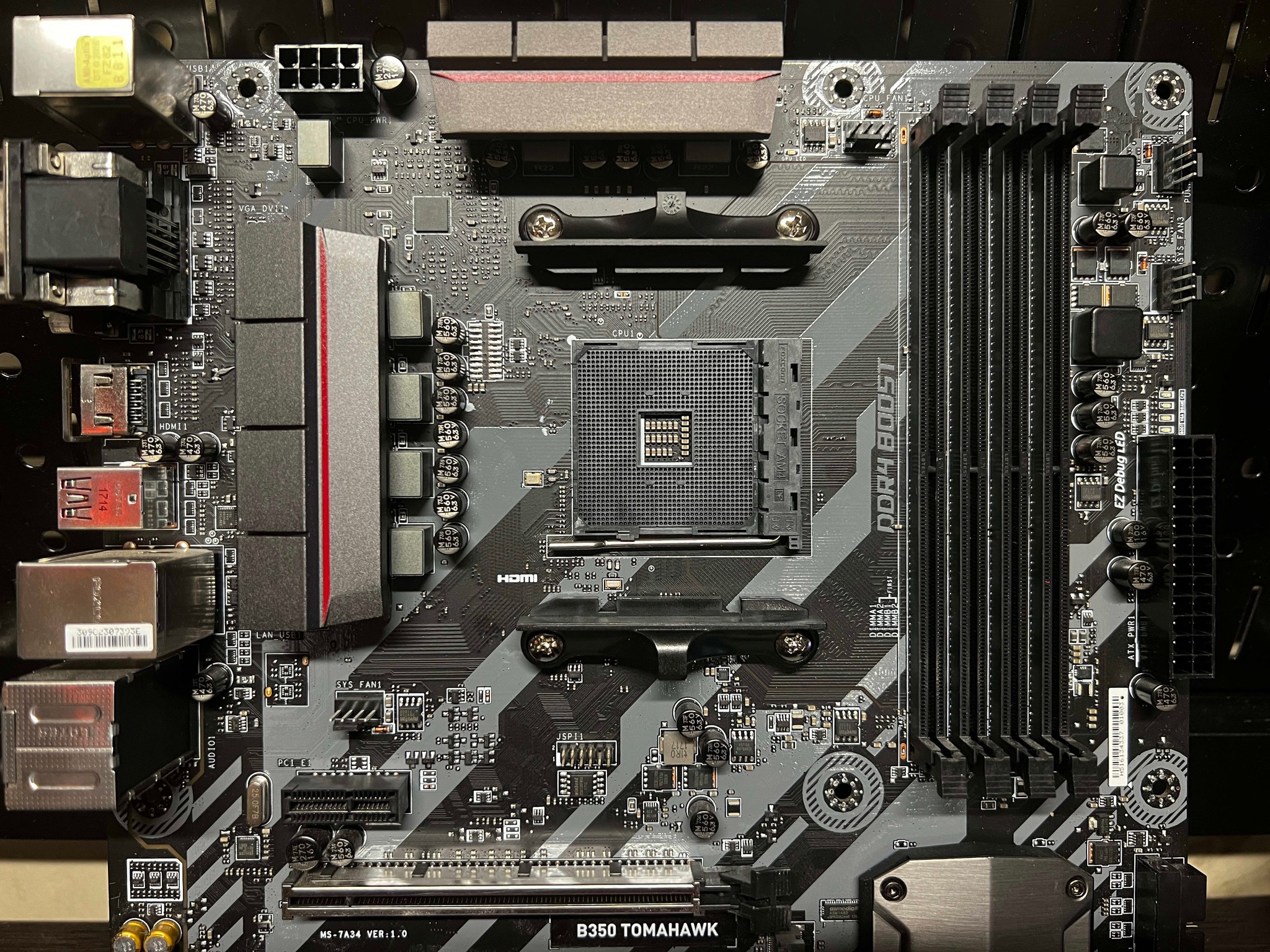 MSI B350 Tomahawk ATX AM4 Motherboard