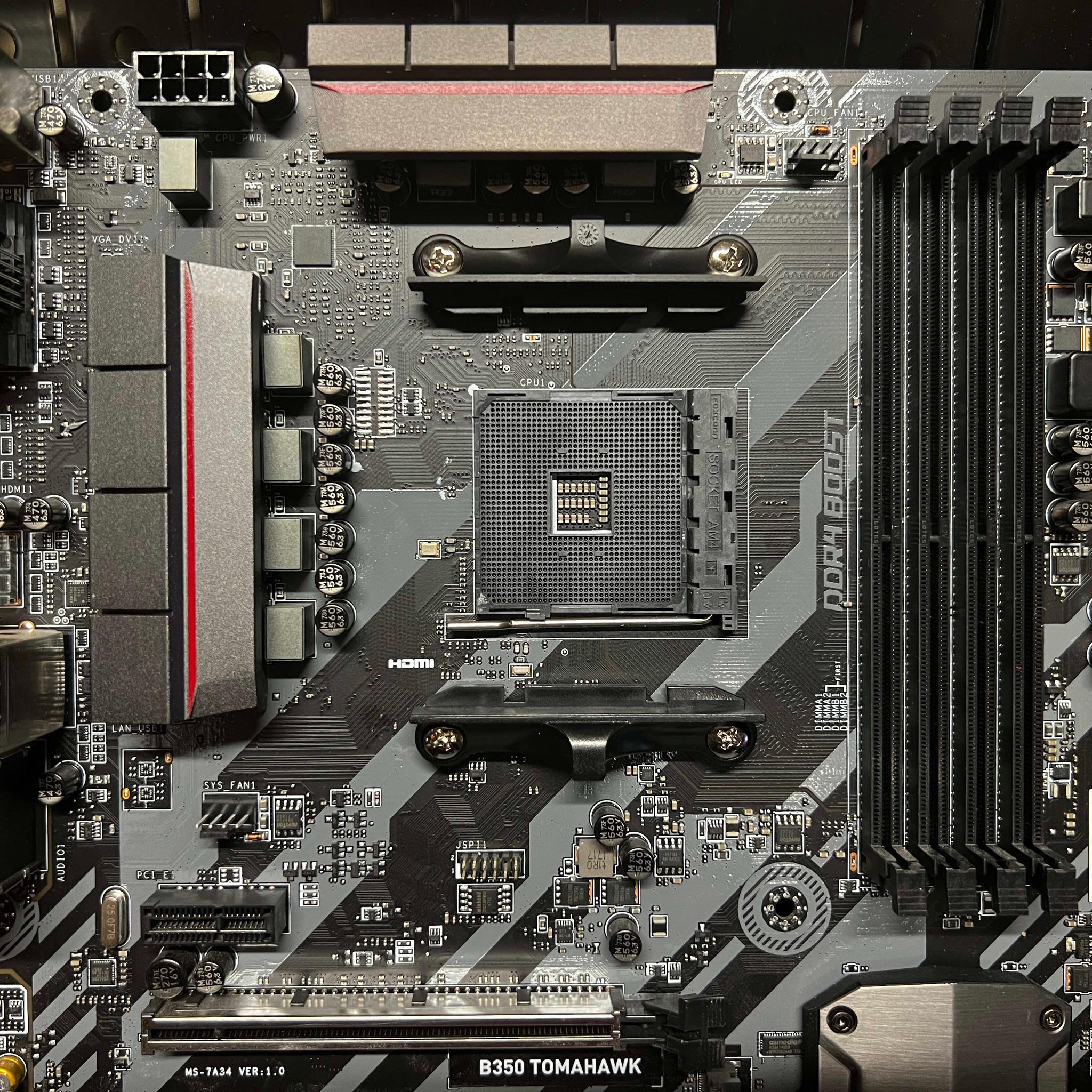 MSI B350 Tomahawk ATX AM4 Motherboard