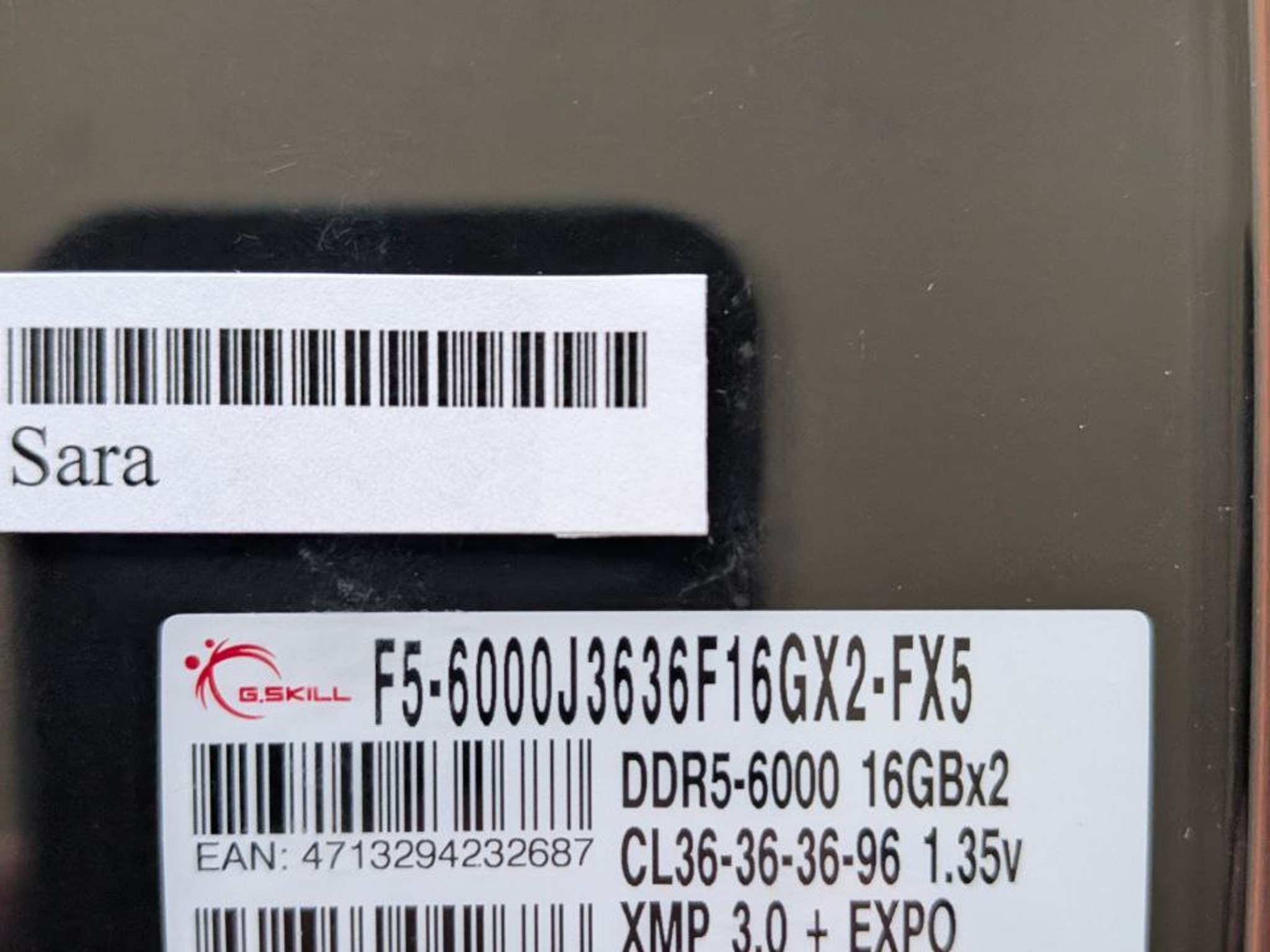 G.SKILL Flare X5 32GB (2 x 16GB) DDR5 6000MHz CL36
