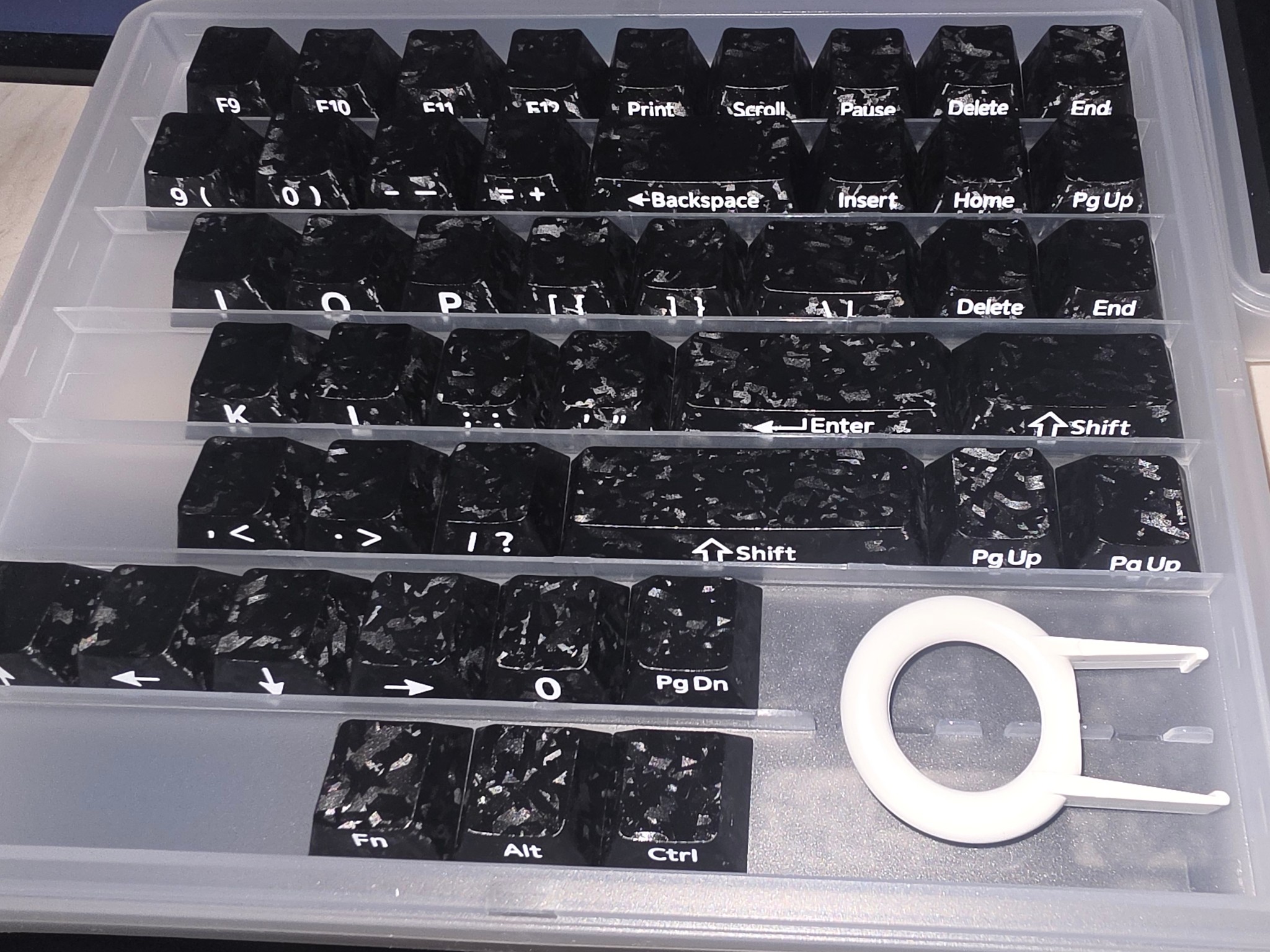 Xvx forged carbon fiber pattern key caps