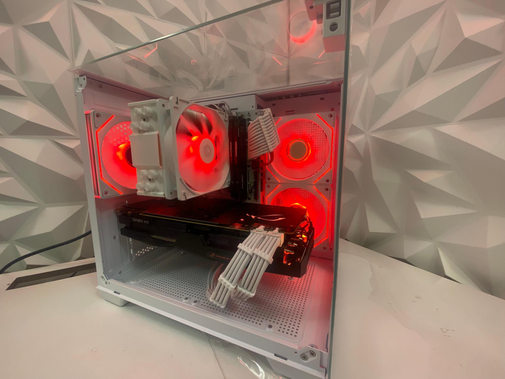 💘 💘 White Elite Build – Ryzen 7 2700 + GTX 1080 Ti 11GB | 1080p/1440p High FPS Ready
