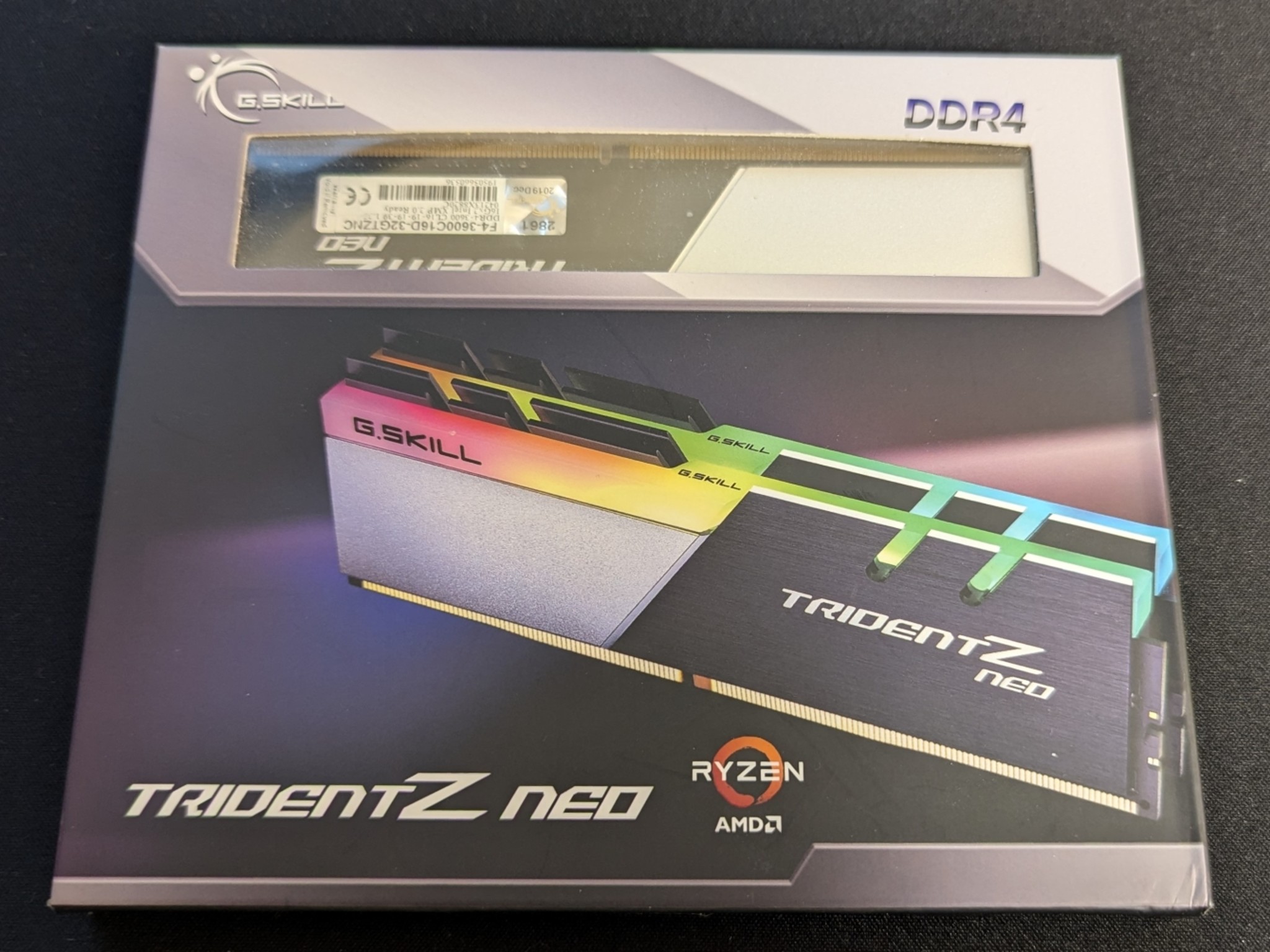 G.Skill TridentZ Neo 32GB(2x16GB)DDR4-3600 C16 Dual Channel Memory Kit - F4-3600C16D-32GTZNC