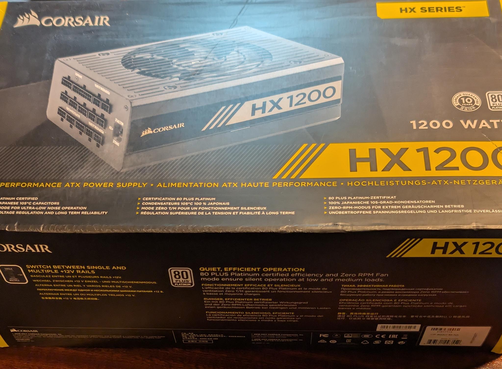 Corsair HX1200 Platinum PSU
