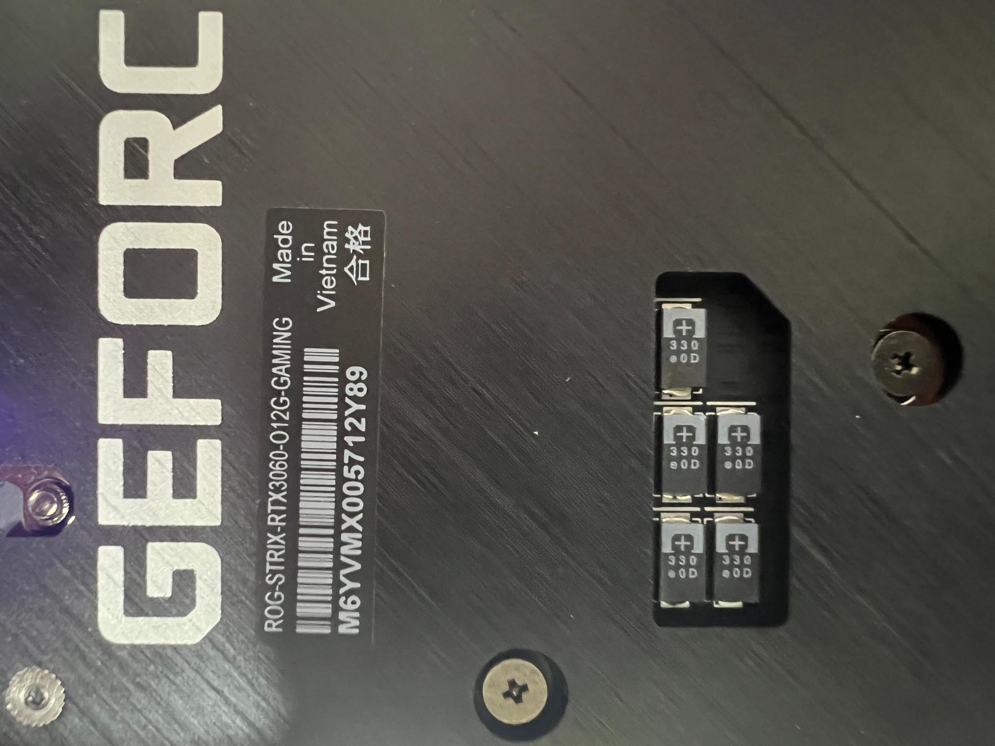 RTX 3060 12G 1080p Card was installed for about 1 day