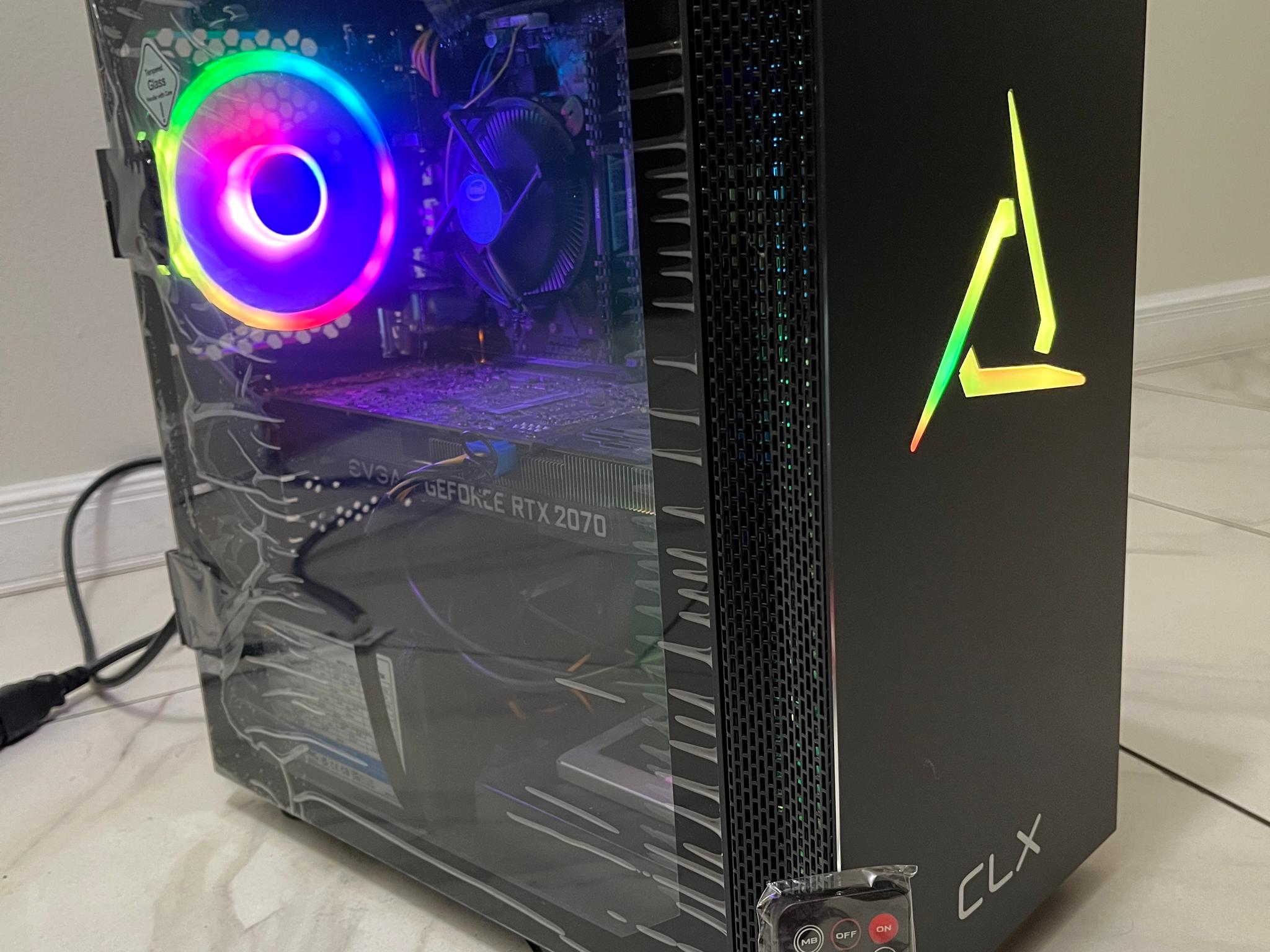 NVIDIA RTX 2070, Intel Core i5-9400f, 16GB RAM, 500GB SSD, Gaming PC w/ Wi-Fi, BT & RGB Remote