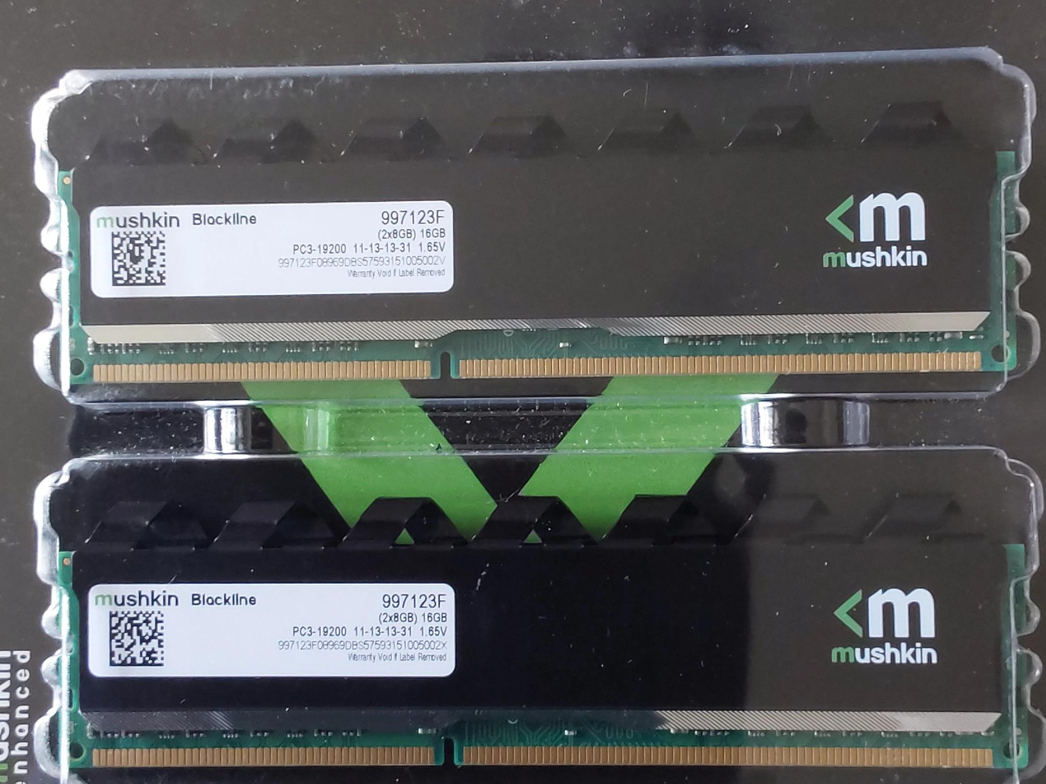 Mushkin Enhanced Blackline 16GB (8 x 2) DDR3 2400 (PC3 19200) Desktop Memory Model 997123F