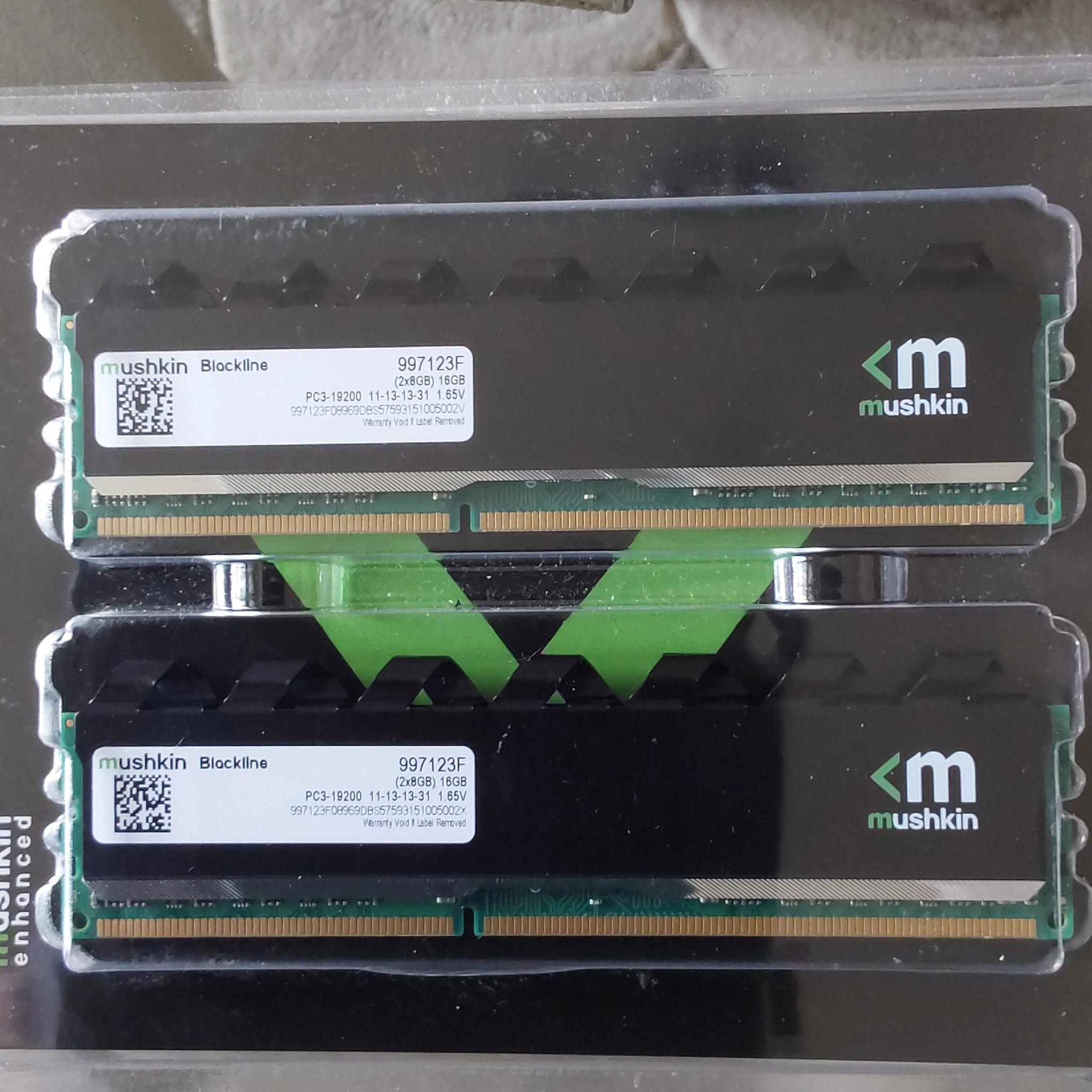 Mushkin Enhanced Blackline 16GB (8 x 2) DDR3 2400 (PC3 19200) Desktop Memory Model 997123F