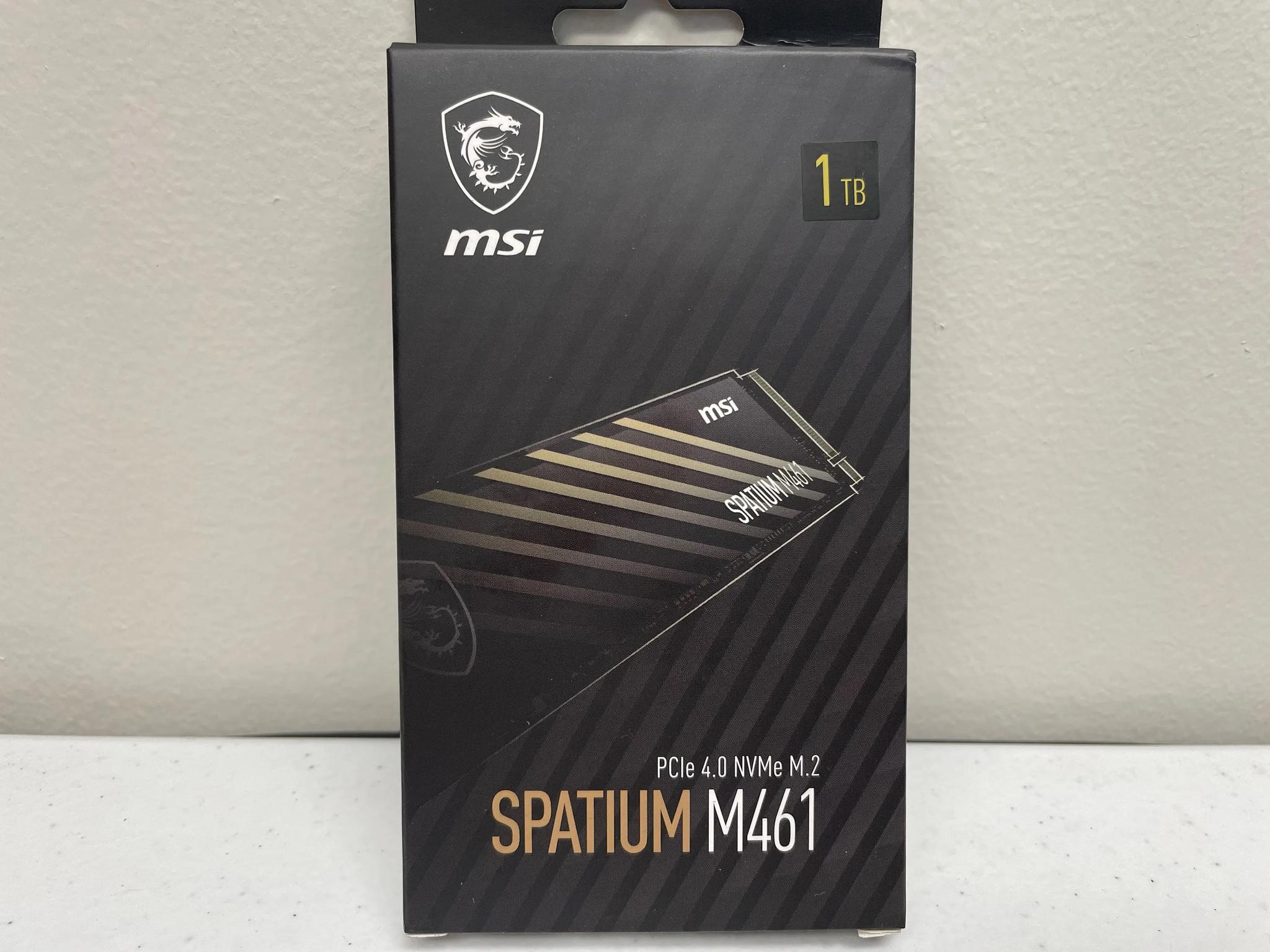 NEW MSI 1TB Spatium M461 PCIE4.0