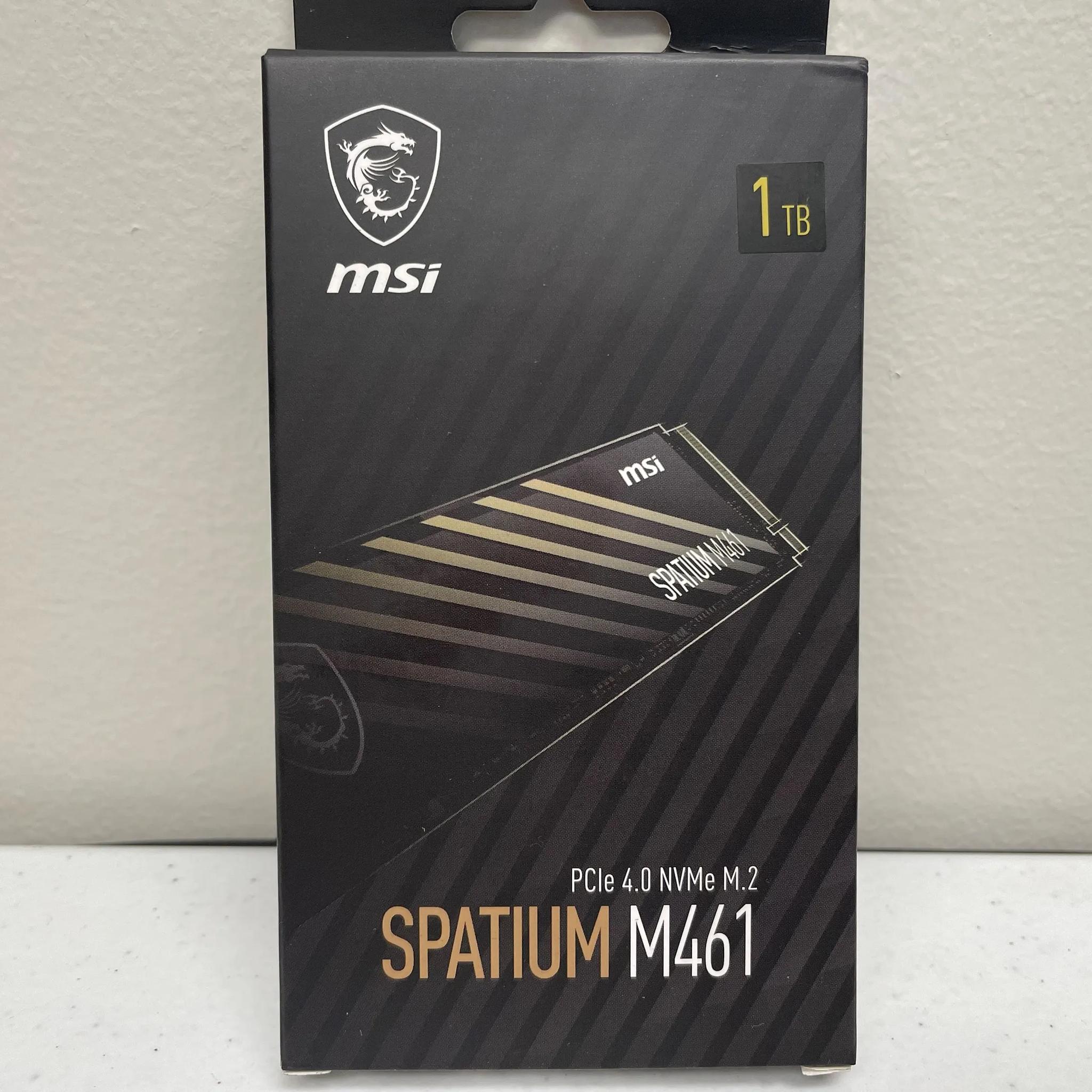 NEW MSI 1TB Spatium M461 PCIE4.0