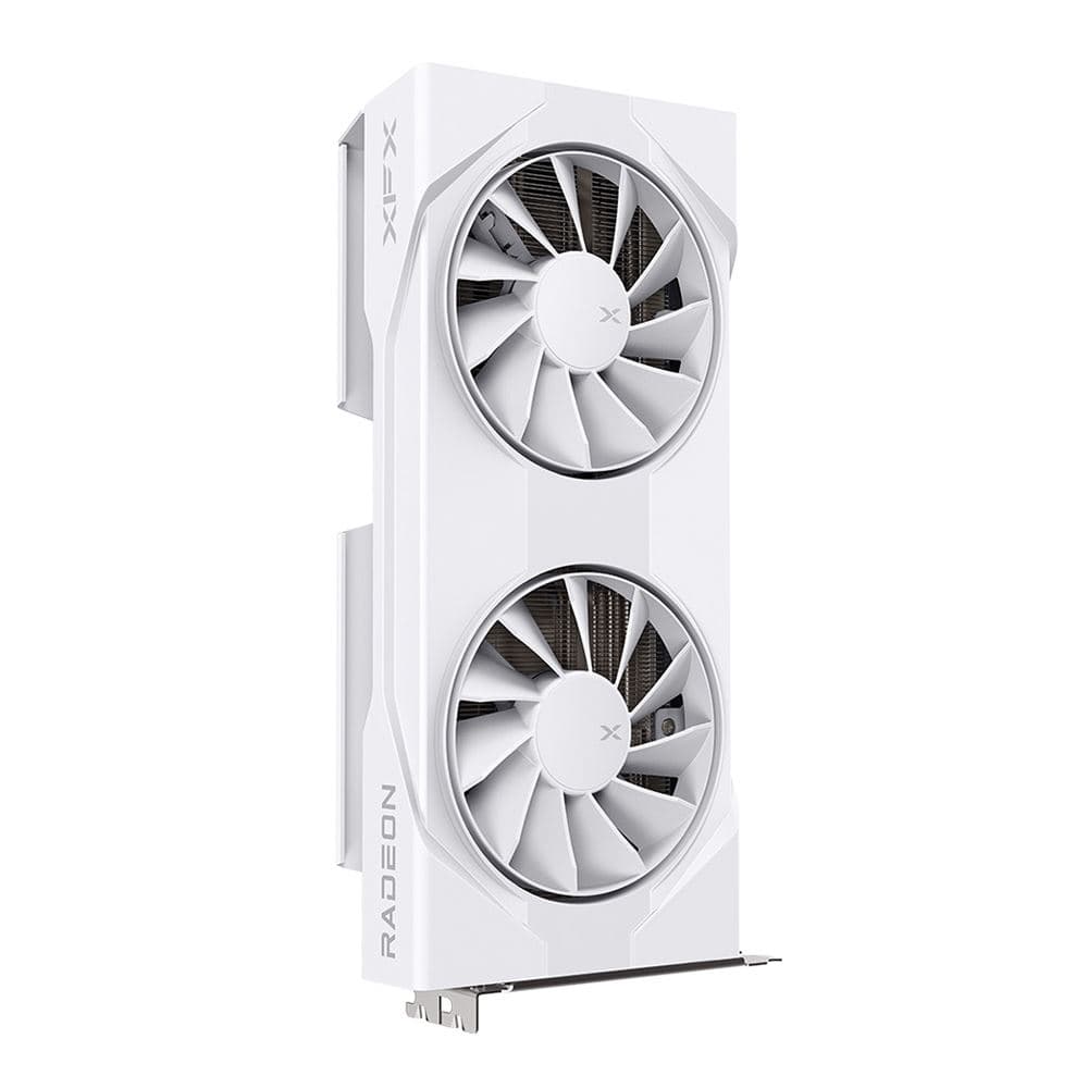 XFX AMD Radeon RX 9060 XT Swift White Overclocked Dual Fan 8GB GDDR6 PCIe 5.0 Graphics Card