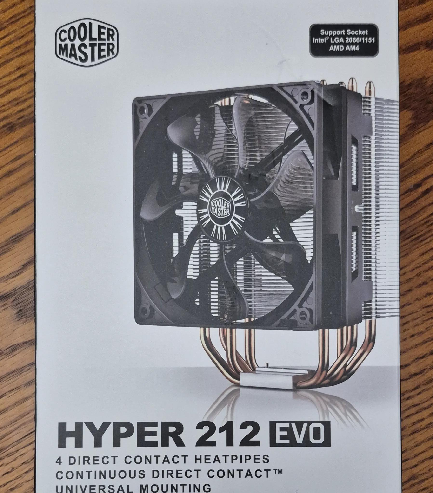 New Cooler Master Hyper 212 EVO RR212E 20pk R2 CPU Cooler and Fan