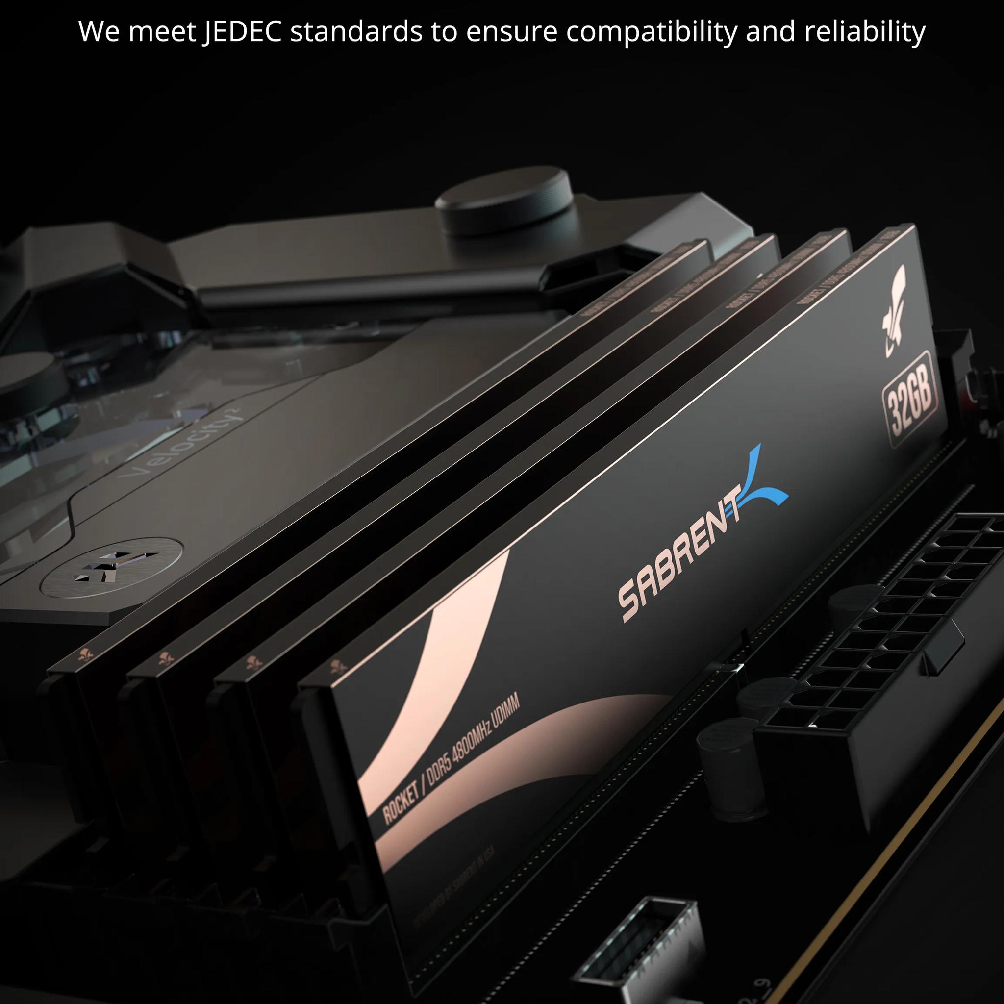 SABRENT DDR5 4800MHz 32GB U-DIMM Module for Desktops and PCs Memory