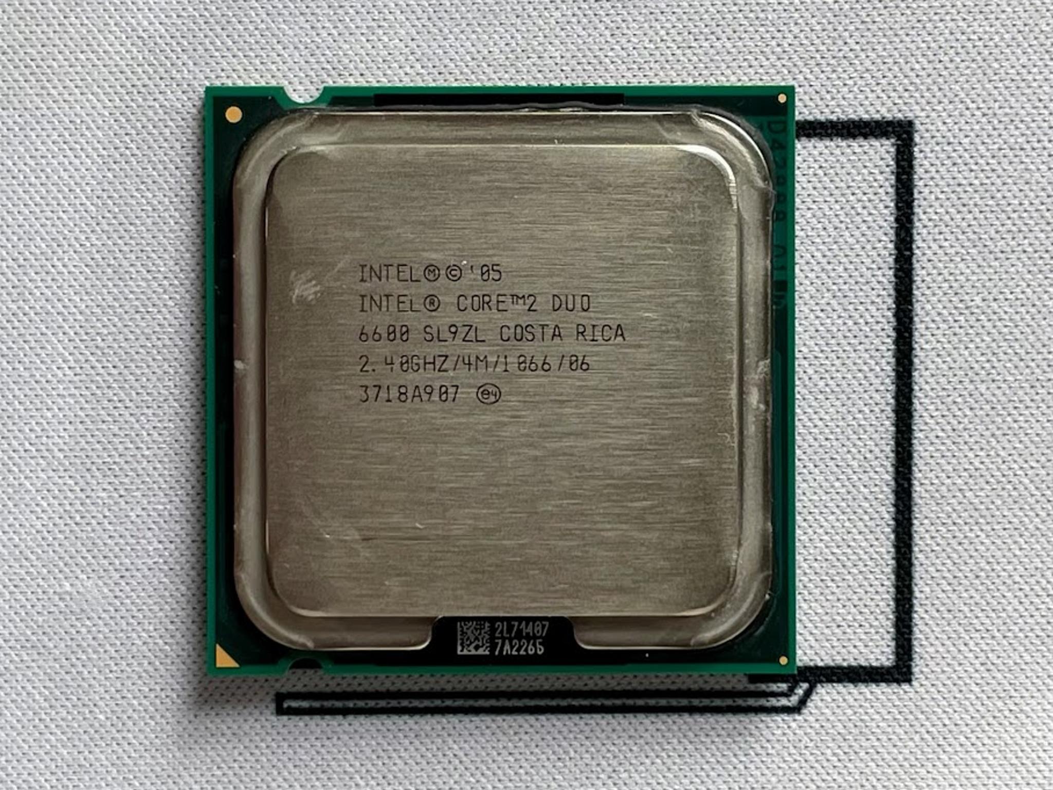 Intel Core 2 Duo E6600 2.40GHz Dual-Core 4MB L2 Cache PLGA775 CPU Processor SL9S8 65W