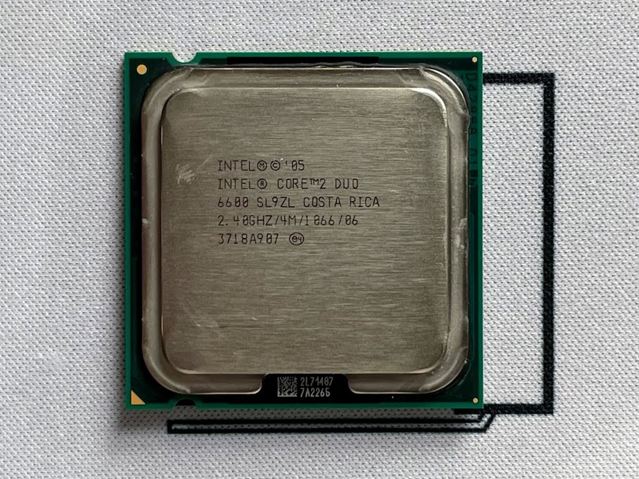 Intel Core 2 Duo E6600 2.40GHz Dual-Core 4MB L2 Cache PLGA775 CPU Processor SL9S8 65W