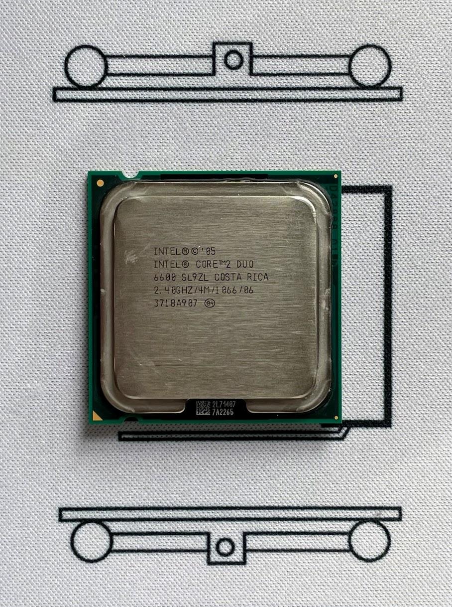 Intel Core 2 Duo E6600 2.40GHz Dual-Core 4MB L2 Cache PLGA775 CPU Processor SL9S8 65W