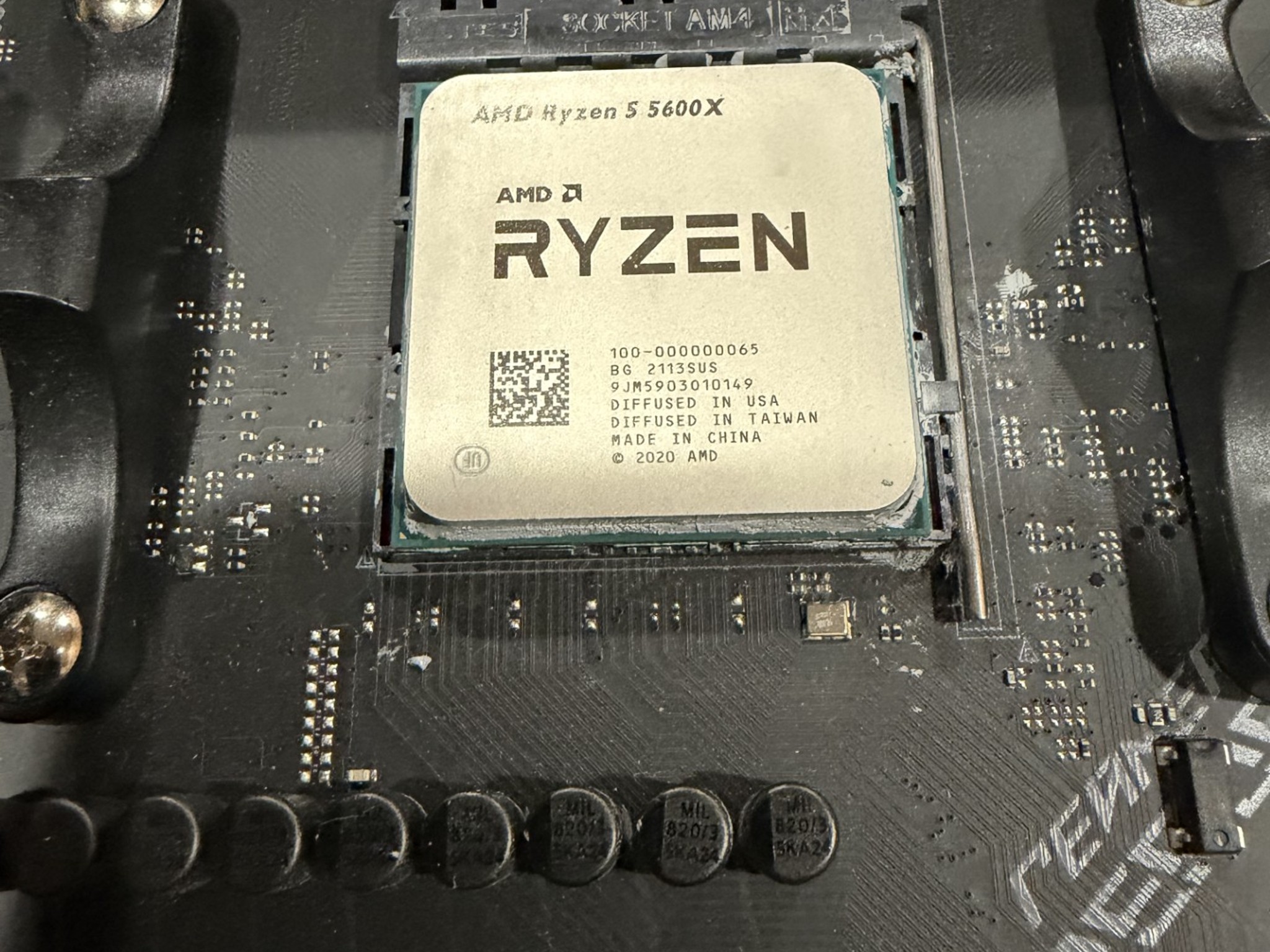 AMD 5600x with ASUS motherboard and 32gb DDR4 3200 CL16 Ram
