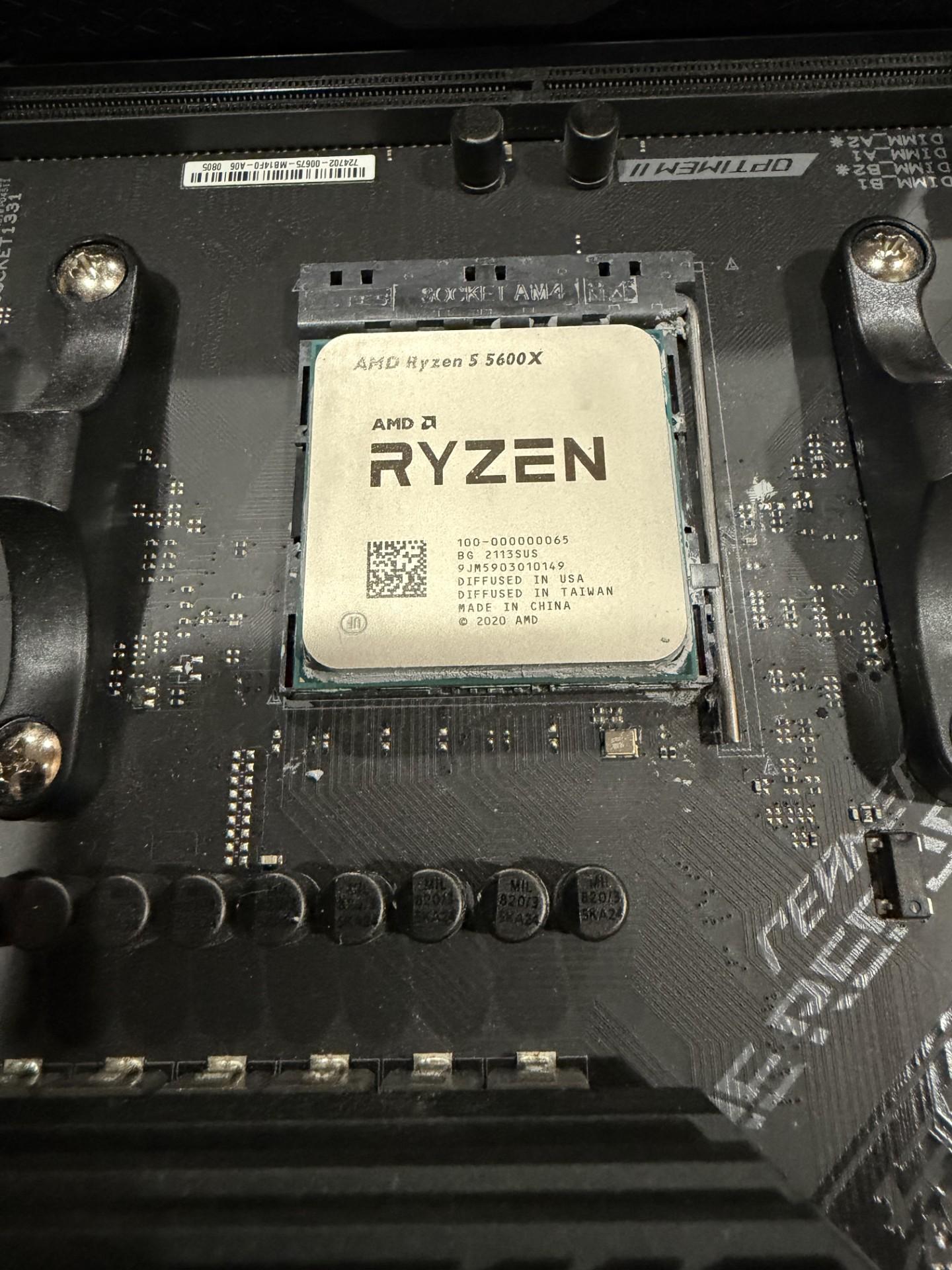 AMD 5600x with ASUS motherboard and 32gb DDR4 3200 CL16 Ram