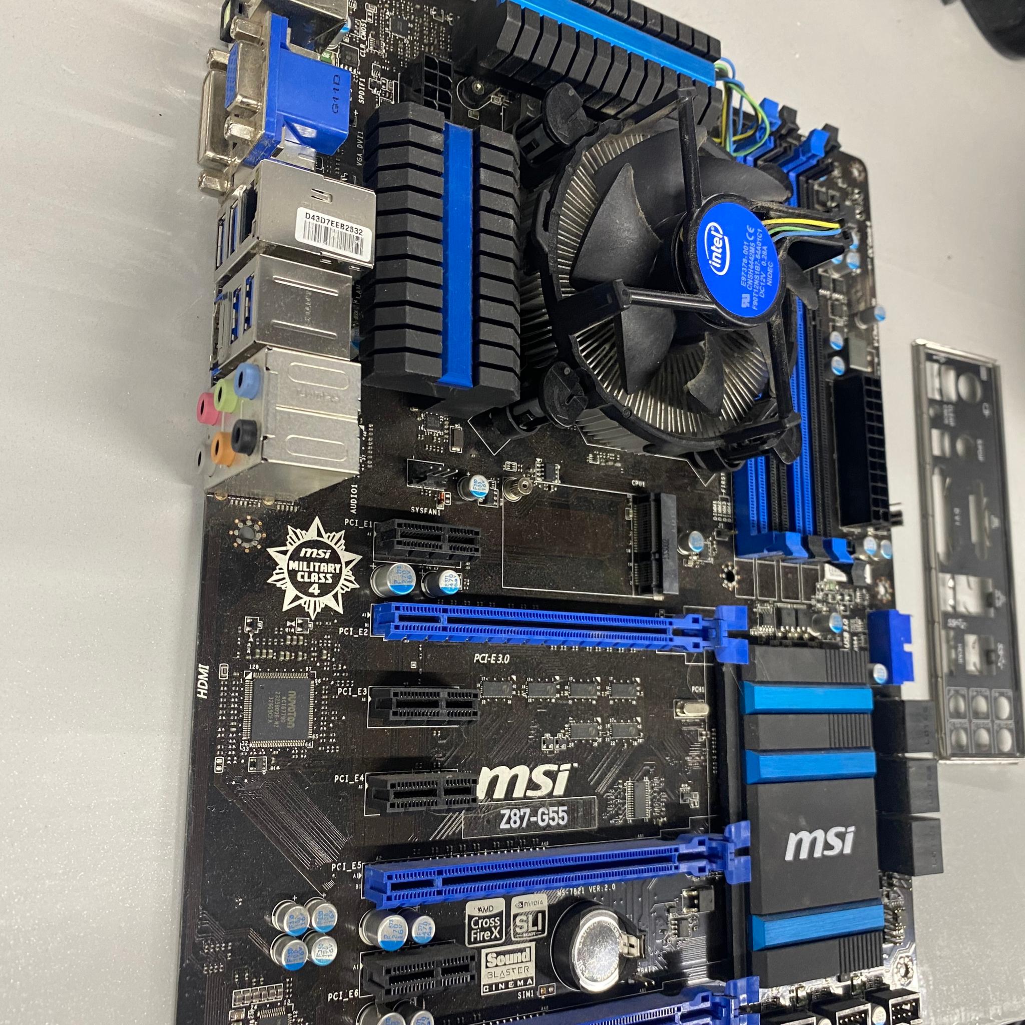 MSI Z87-G55 Gaming Motherboard LGA 1150 Intel Z87 DDR3 ATX w/ I/O Shield
