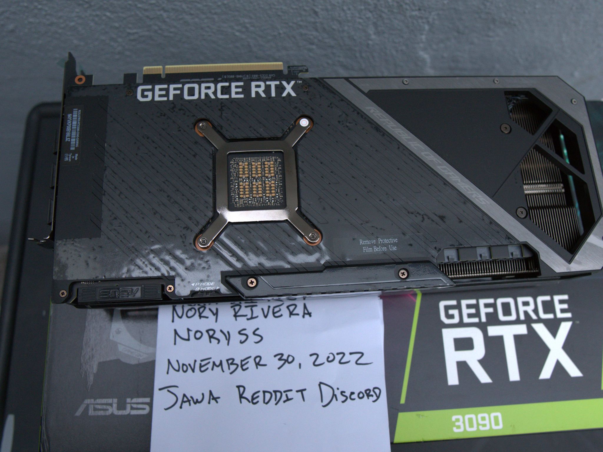 Asus Strix RTX 3090 OC NEw Open Box
