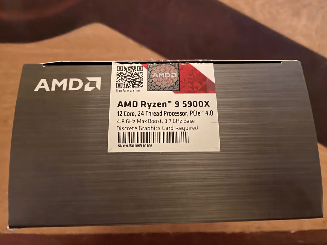 AMD Ryzen 9 5900X 12 core CPU