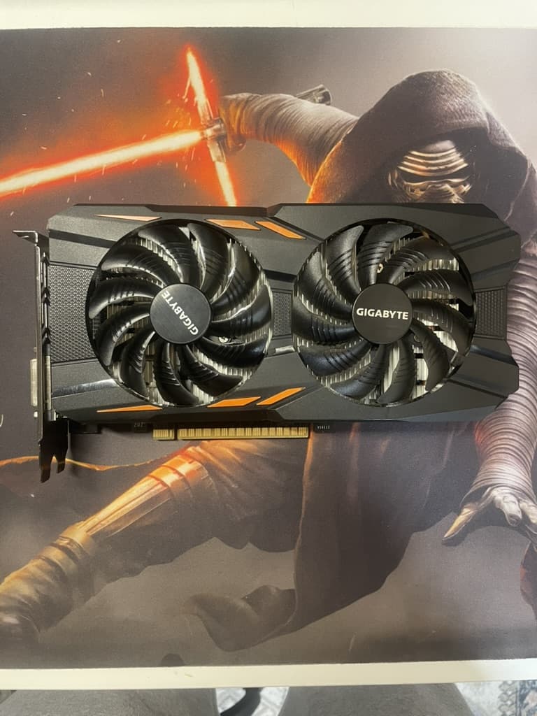 GIGABYTE GTX 1050 Ti WindForce X2 OC 4GB ( ✅ New Thermal Paste)