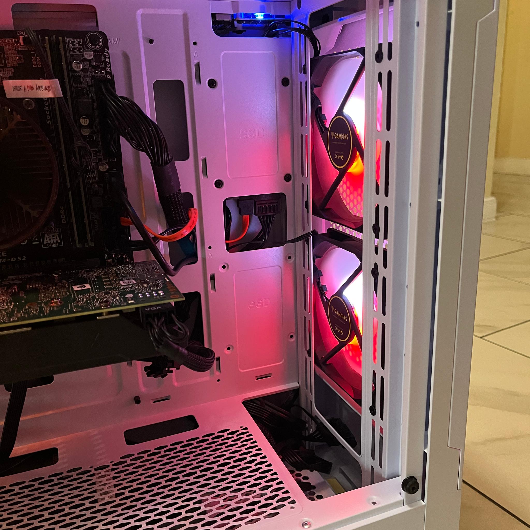 🖥️🔥NVIDIA RTX 2060 Super, Intel i5-7500, 16GB RAM, 870 GB Storage, High Performance RGB Gaming PC