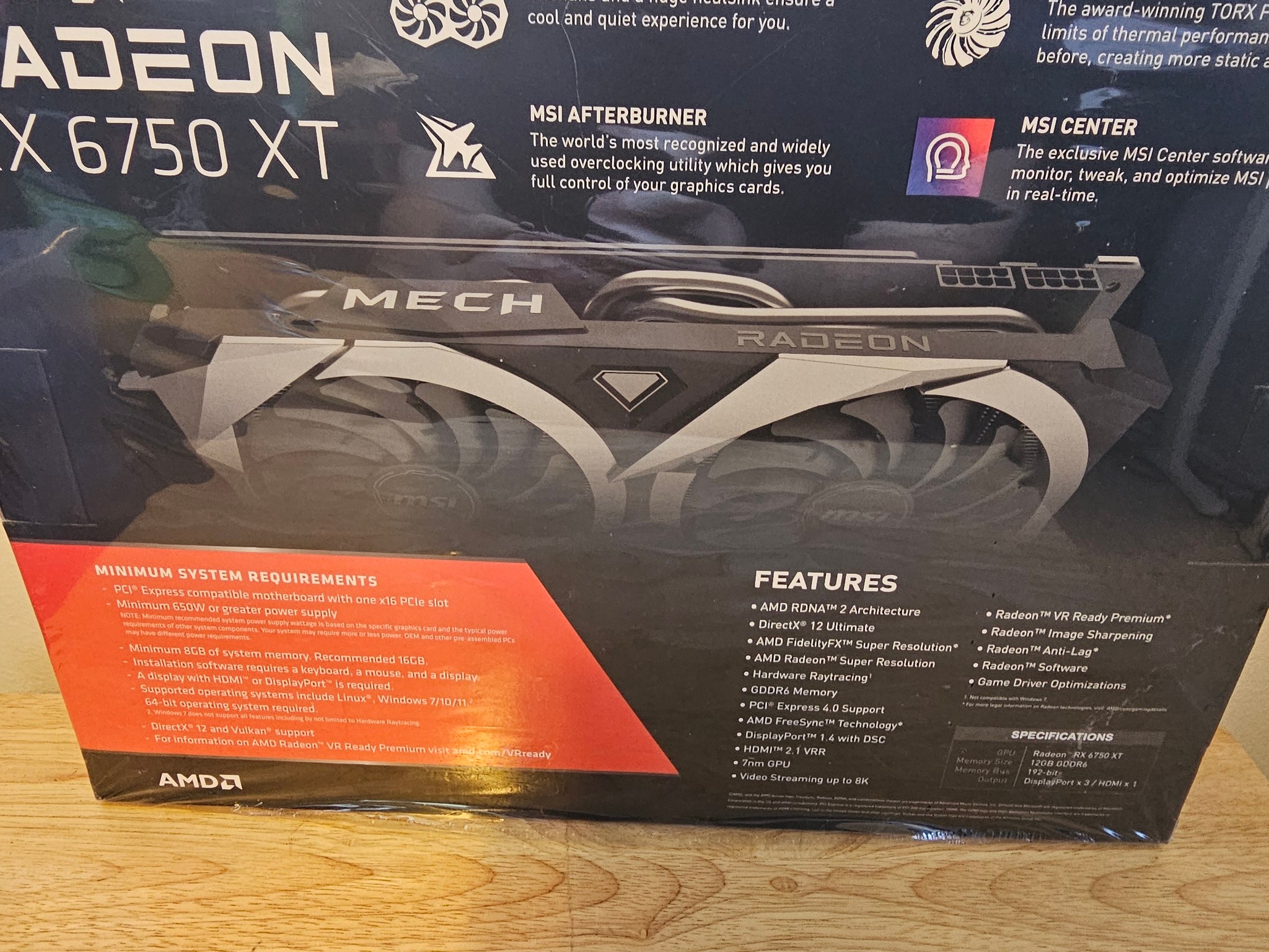 MSI MECH 2X OC Radeon RX 6750 XT