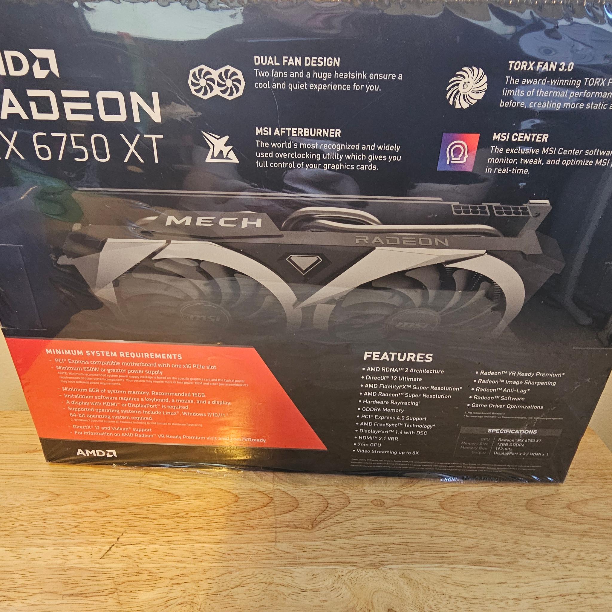 MSI MECH 2X OC Radeon RX 6750 XT
