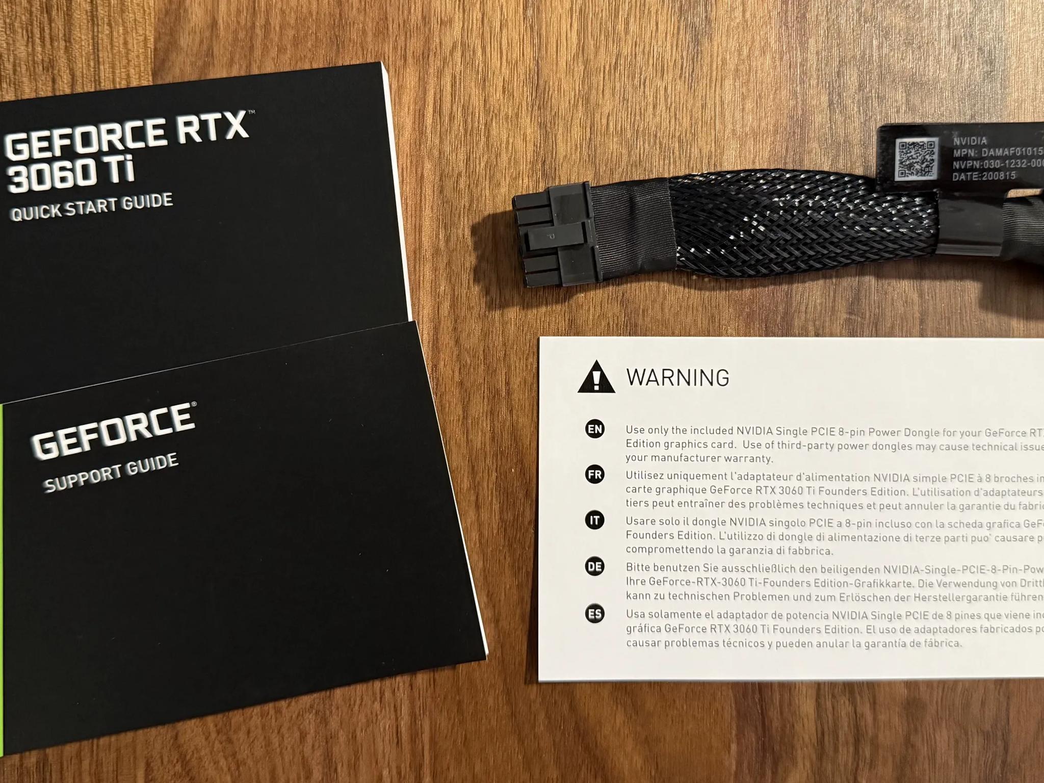 NVIDIA GeForce RTX 3060 Ti Founders Edition 8GB GDDR6 Graphics Card