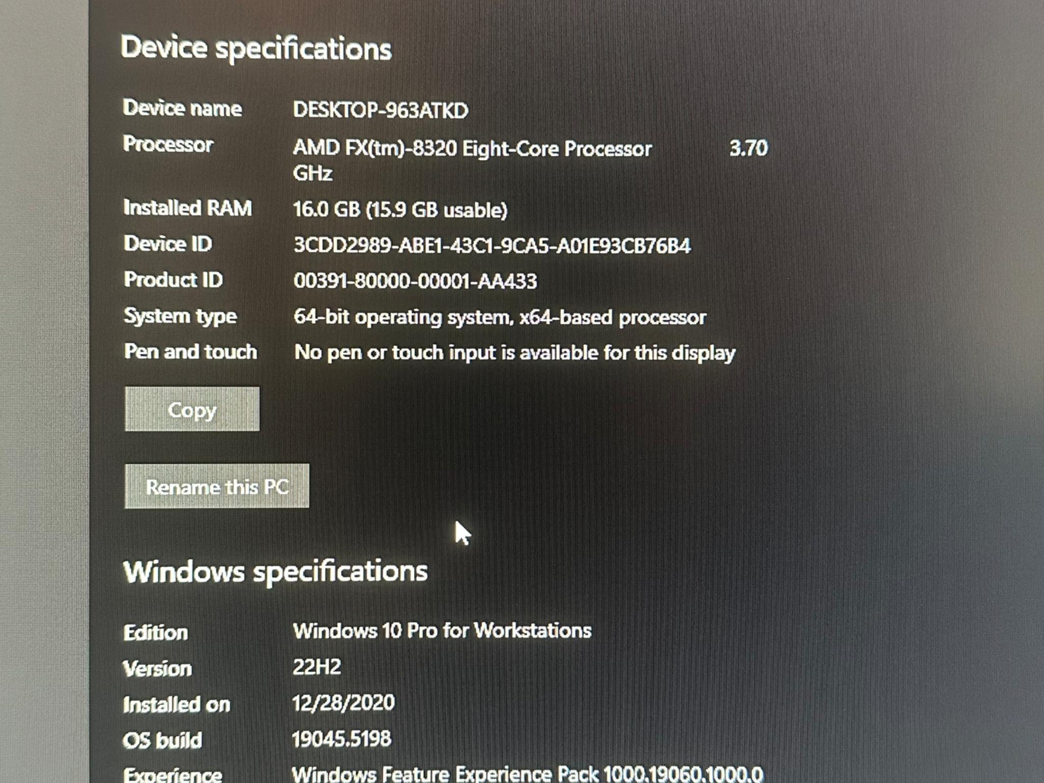 ASUS 970 PRO GAMING/AURA AM3+ w/ AMD FX8320 and Corsair Vengeance 16GB DDR3