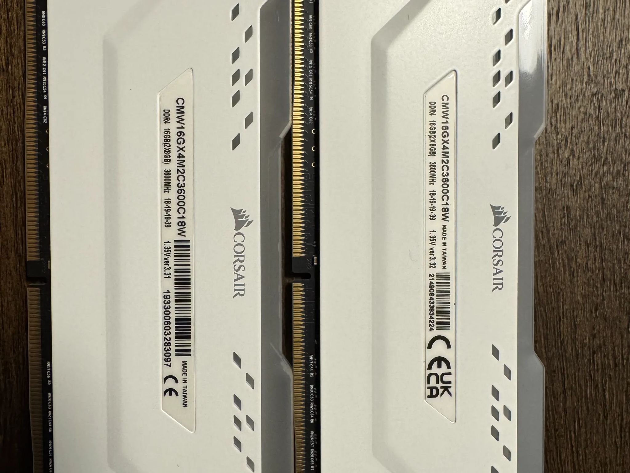 CORSAIR VENGEANCE RGB PRO 32GB (4x8GB) DDR4 3600MHz C18 LED Desktop Memory - White